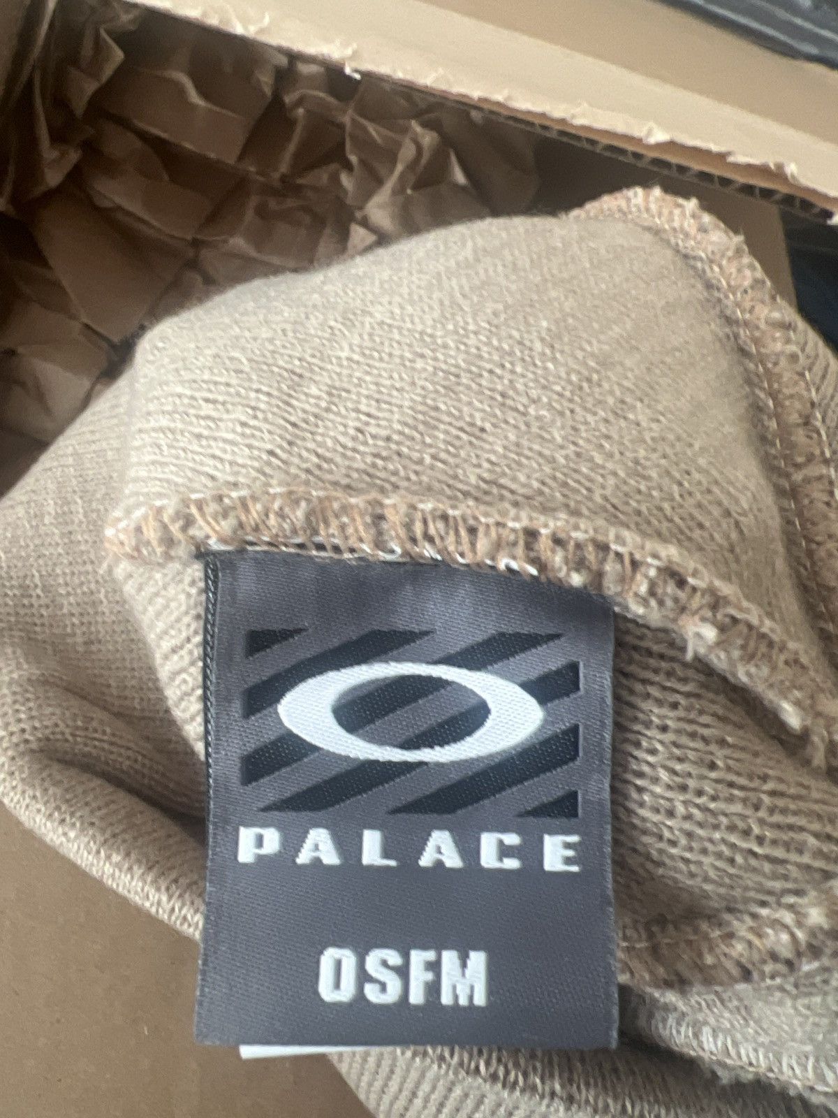 Oakley × Palace Palace x Oakley Beanie Sand/Brown | Grailed