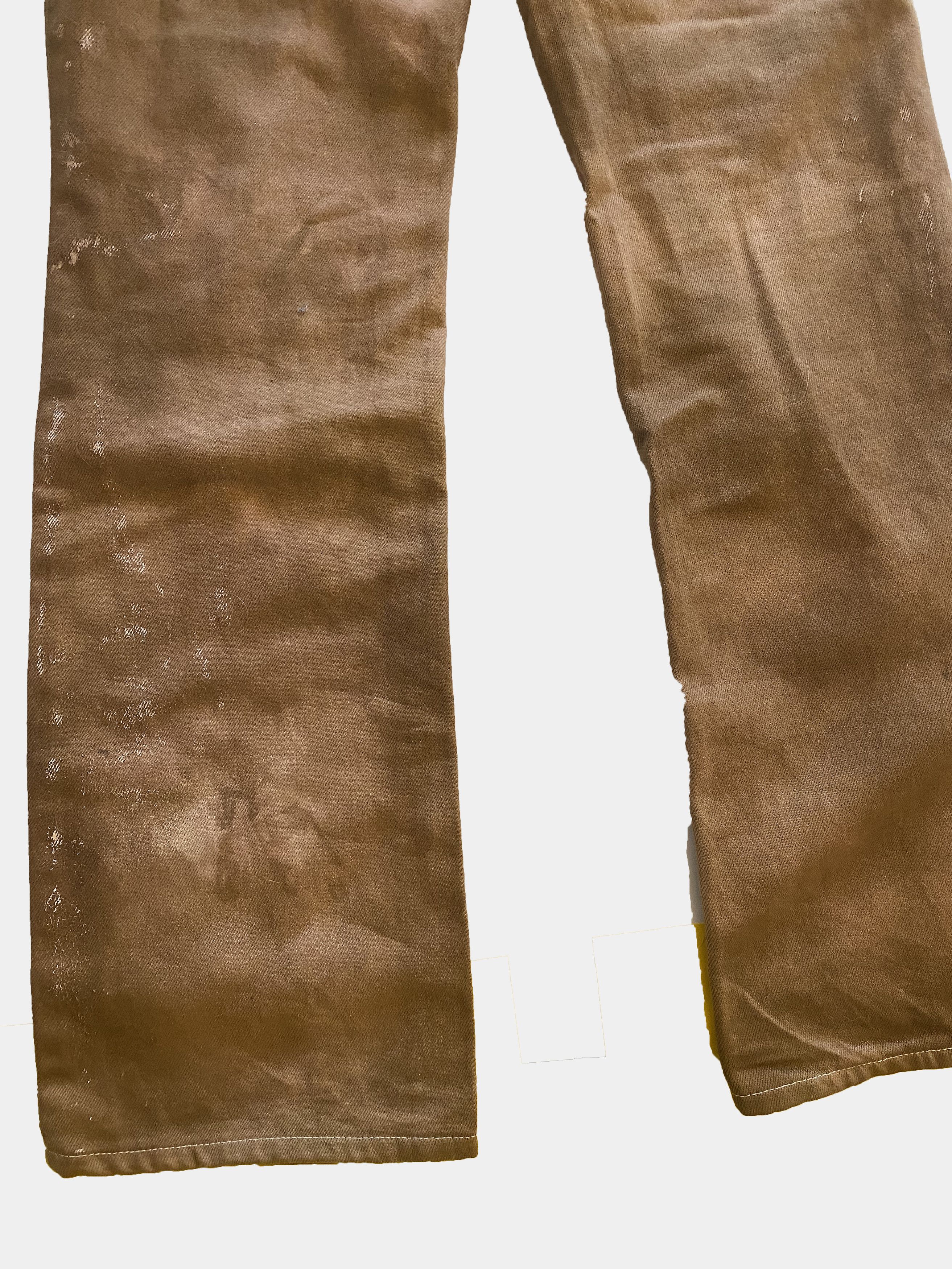 Japanese Brand AGOSTO Golden-Beige Denim Size US 28 / EU 44 - 7 Thumbnail