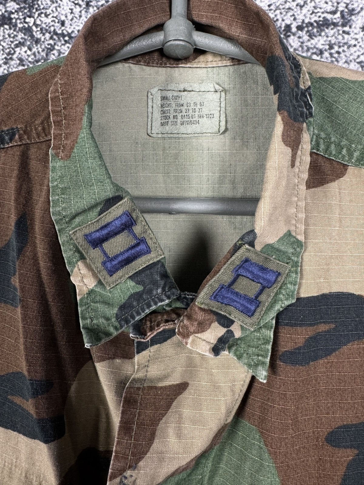 Vintage US ARMY Military Combat Camo Jacket Shirt U.S. Air Force Size US S / EU 44-46 / 1 - 8 Thumbnail