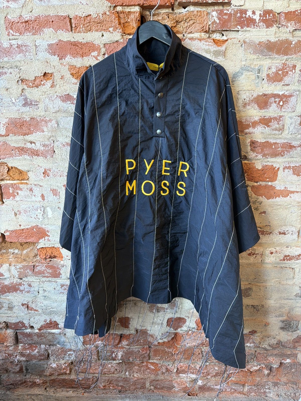 Pyer Moss Pyer Moss Running Stitch Poncho Size US M / EU 48-50 / 2 - 1 Thumbnail
