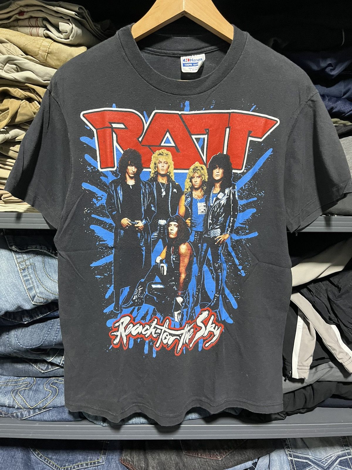 Band Tees × Vintage CRAZY VINTAGE 1989 RATT CITY TO CITY WORLD TOUR BAND TEE Size US M / EU 48-50 / 2 - 3 Thumbnail