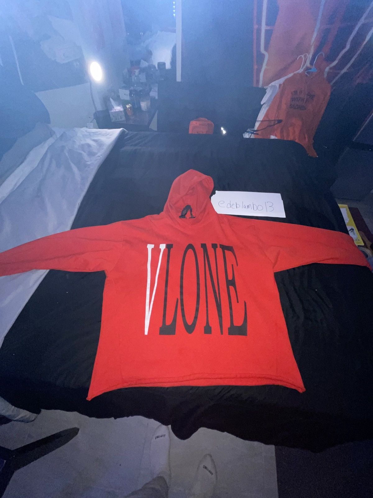 Vlone Vlone Staple Hoodie Red RARE Authentic Grailed