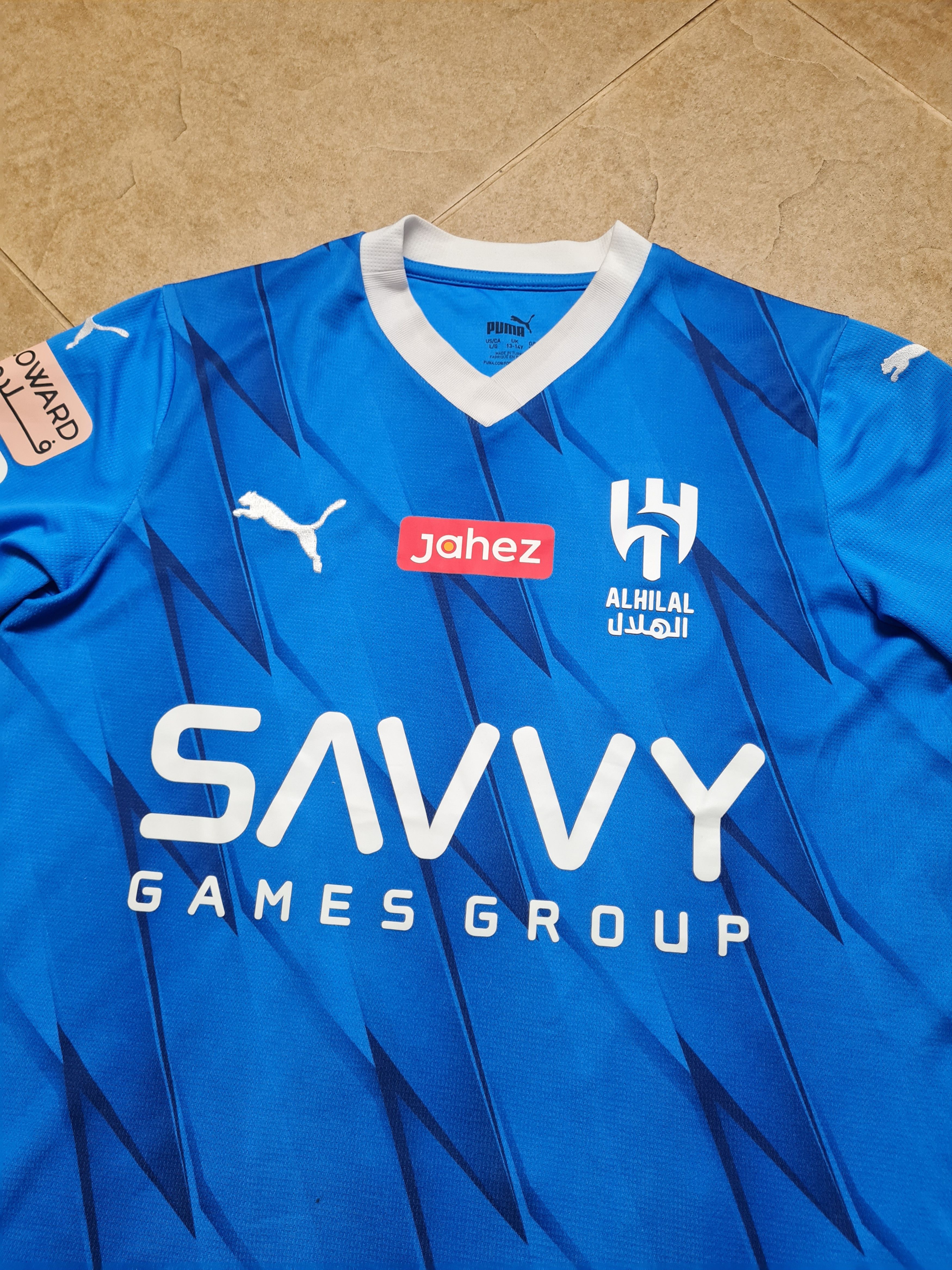 Puma Puma 2023-2024 Al-Hilal Home Soccer Shirt Neymar Jr #10 Size US S / EU 44-46 / 1 - 3 Thumbnail
