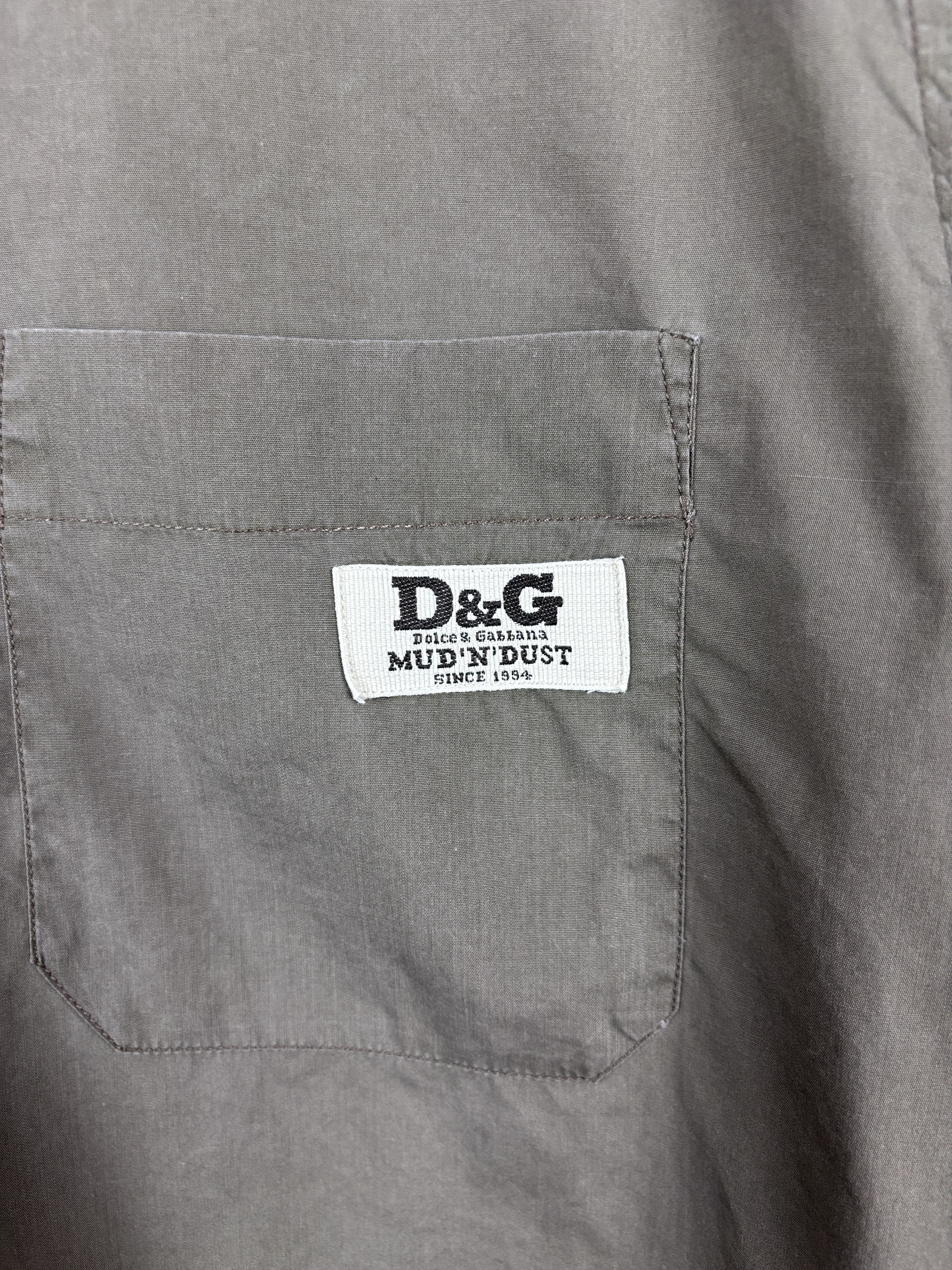 Dolce & Gabbana × Vintage Vintage Dolce & Gabbana Button Up Shirt Gray Mens Size 54 Size US M / EU 48-50 / 2 - 8 Thumbnail