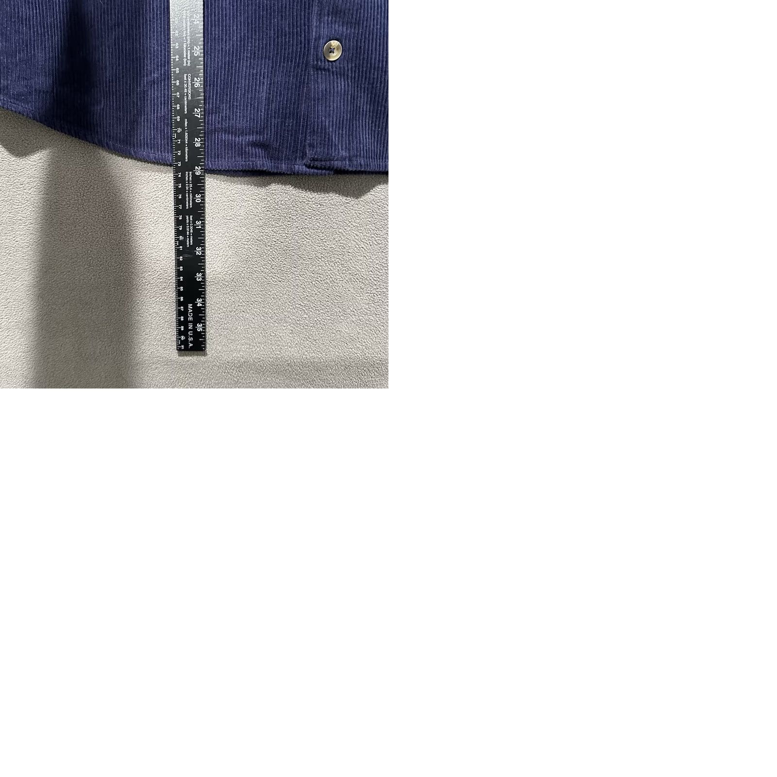 Gap GAP Shirt Mens Large Navy Blue Corduroy Button Up Long Sleeve Mens Size US L / EU 52-54 / 3 - 9 Thumbnail