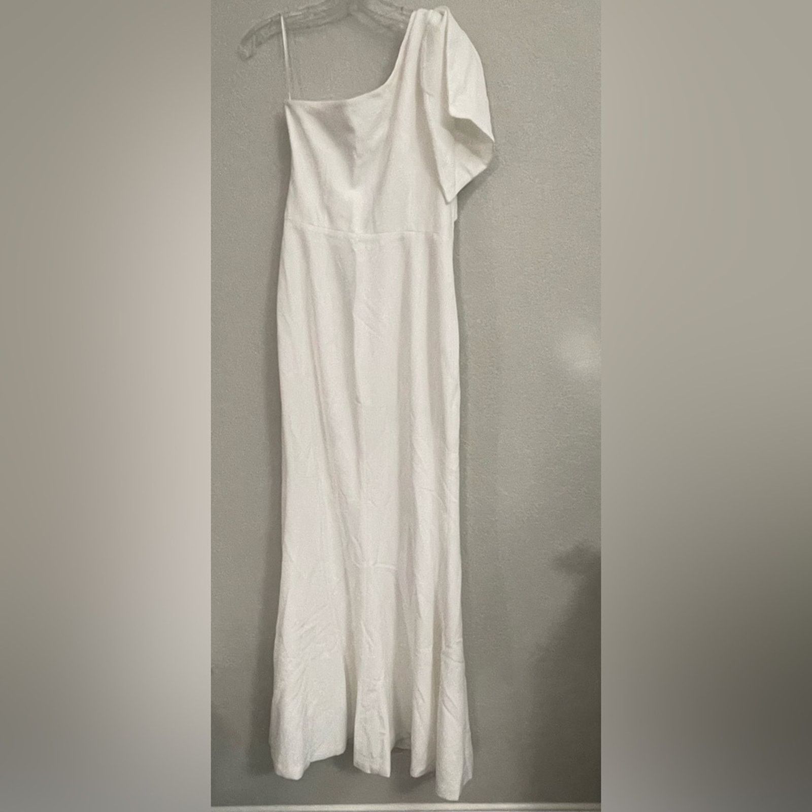 Dress the Population Dress the Population Georgina Asymmetrical Bow Dress White M Size M / US 6-8 / IT 42-44 - 5 Thumbnail
