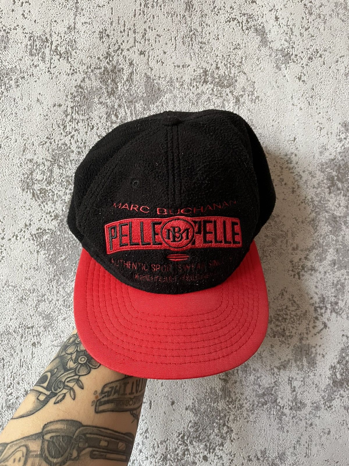 Marc Buchanan Rare Pelle Pelle Marc Buchanan Vintage Fleece Cap Hat Size ONE SIZE - 3 Thumbnail