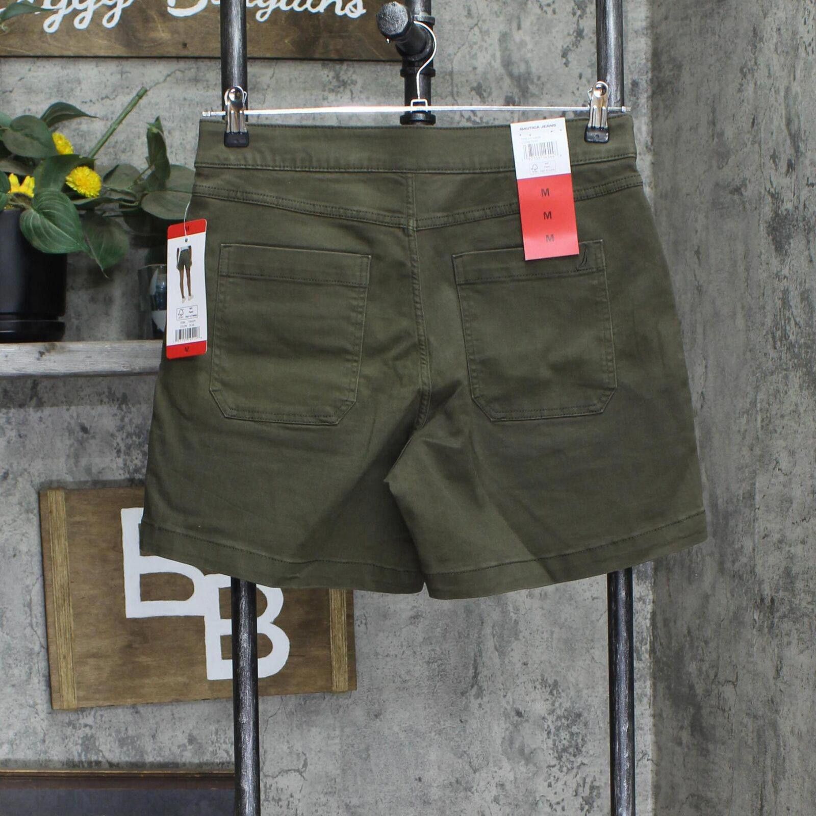 Nautica NWT Nautica Pull On Twill Shorts 1745029 M Olive Green Size 32" / US 10 / IT 46 - 2 Thumbnail