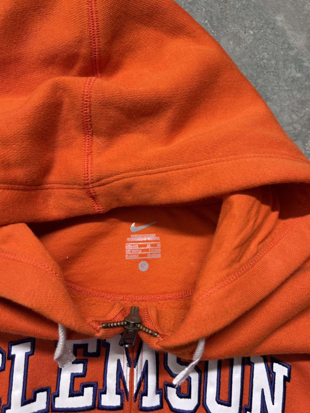Nike 00’s Nike Clemson Tigers Zip Up Hoodie Woman’s Size M / US 6-8 / IT 42-44 - 6 Thumbnail
