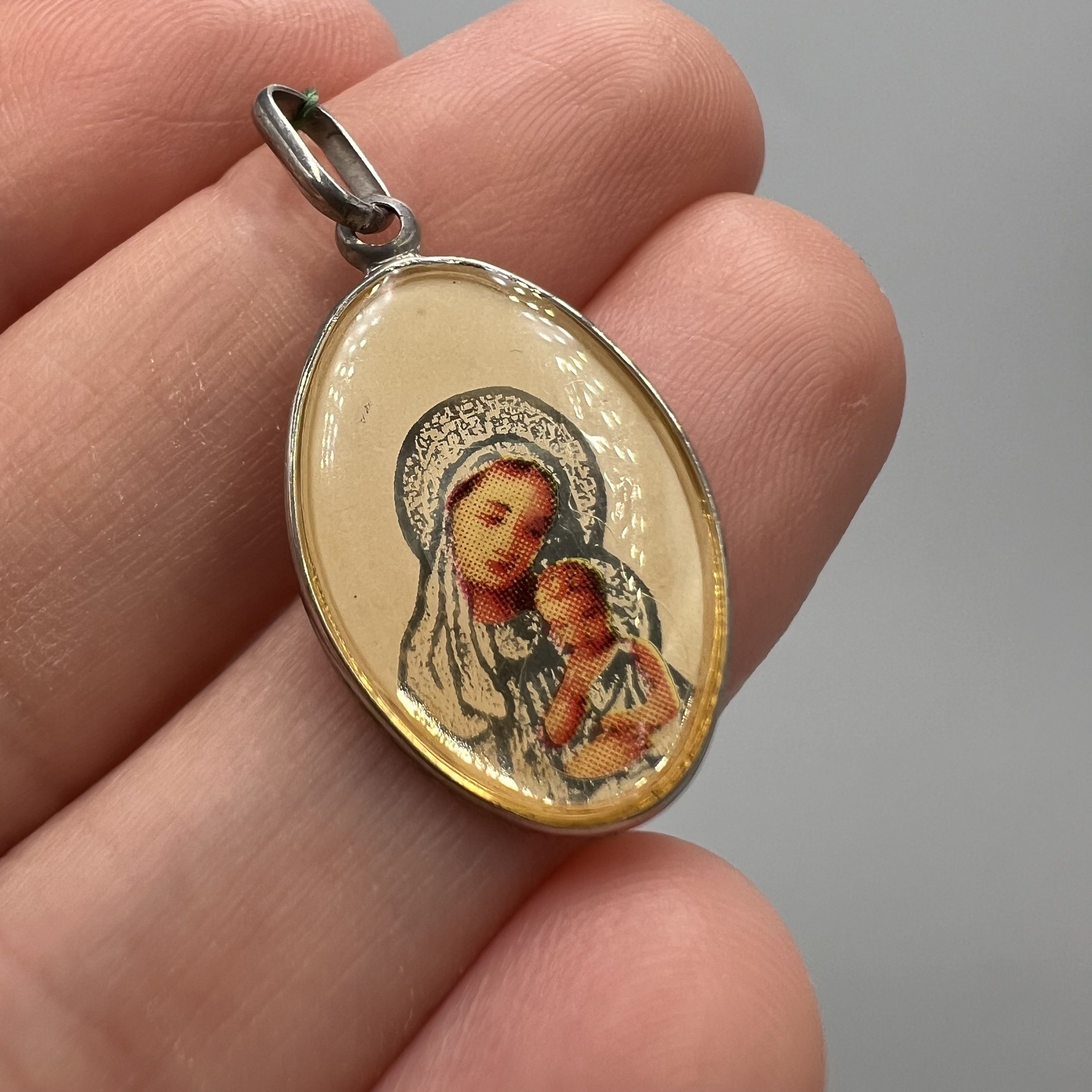 Vintage Vintage Pendant Icon Sterling Silver 925 Enamel 1.68gr Size ONE SIZE - 1 Thumbnail