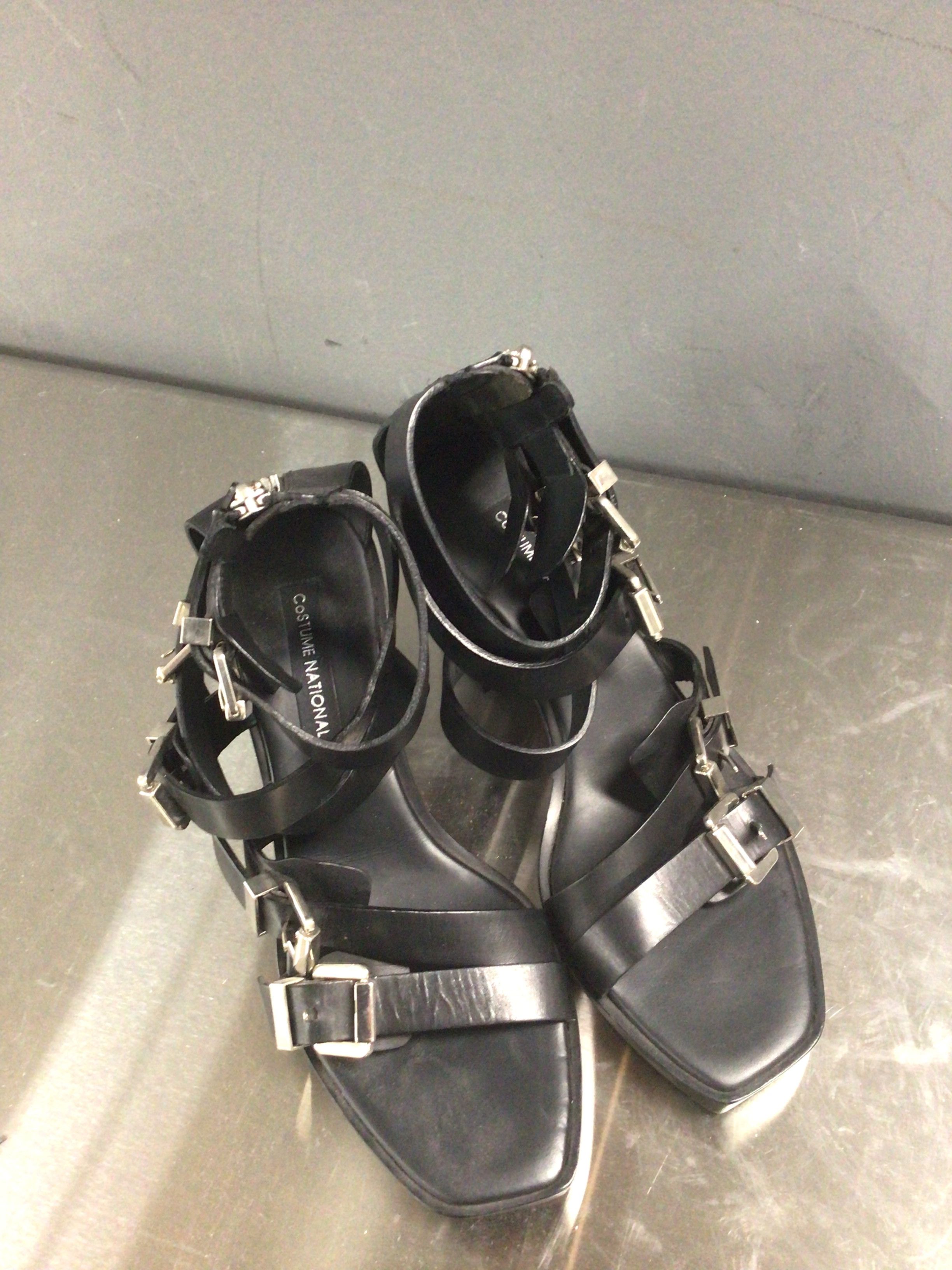 Costume National Costume National Black Sandals Size US 8 / IT 38 - 2 Thumbnail