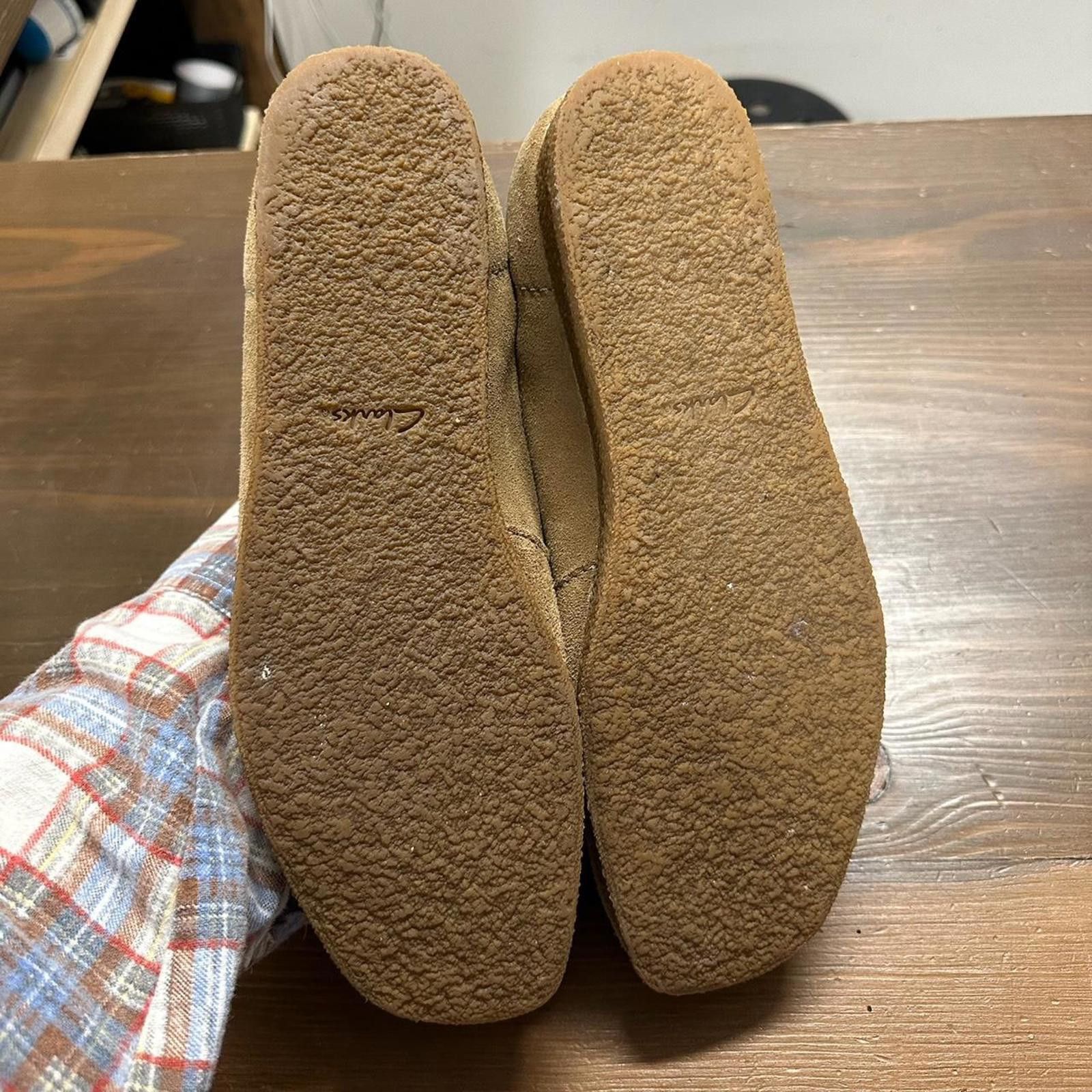 Clarks Tan Suede Clark Wallabees Shoes Size US 10.5 / EU 43-44 - 5 Thumbnail