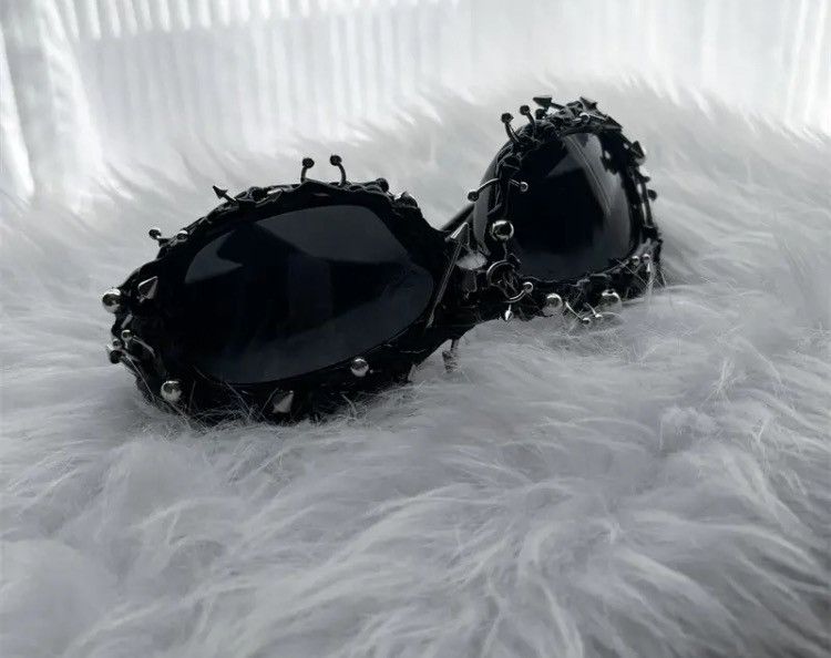 Electric Visual Punk Decorative Rivets Sunglasses Size ONE SIZE - 2 Thumbnail