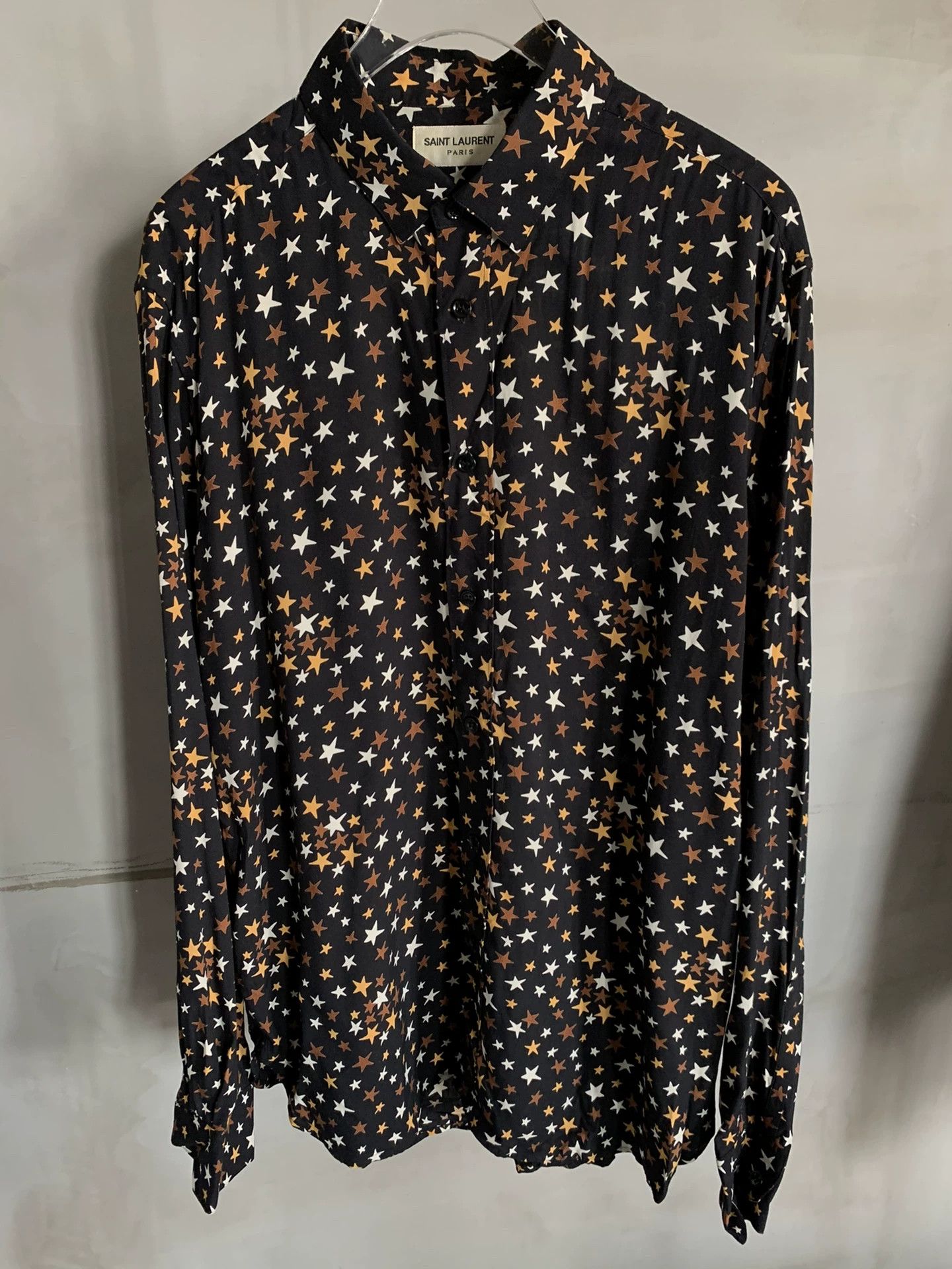 Saint Laurent Paris Saint Laurent Star Print Shirt Size US M / EU 48-50 / 2 - 1 Thumbnail