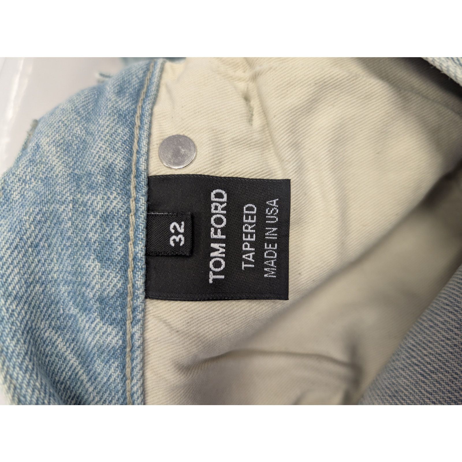 Tom Ford o1rshd1 Tapered Denim Jeans in Blue Size US 32 / EU 48 - 18 Thumbnail