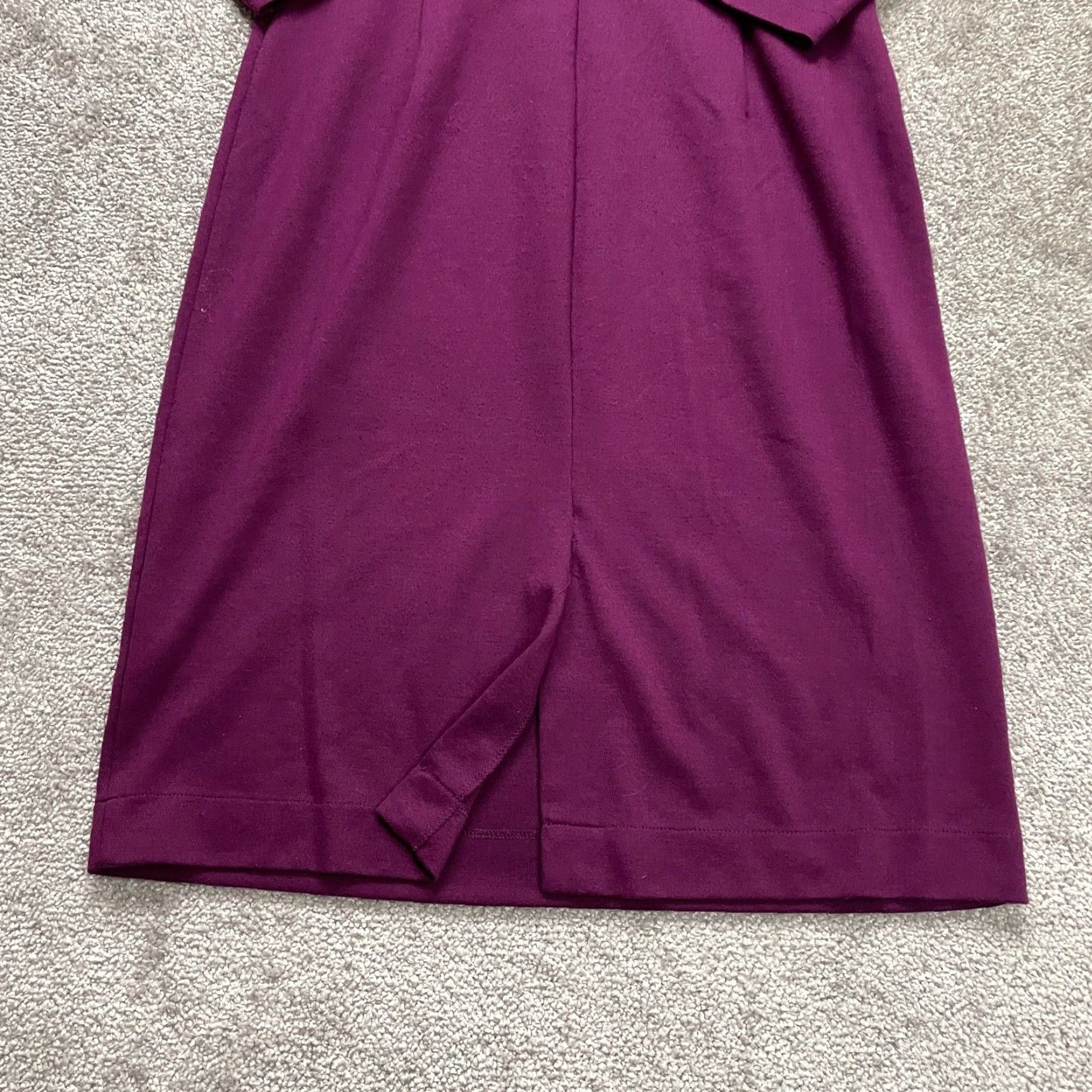 Lands' End Lands' End Sheath Midi Dress Womens M Purple 3/4 Sleeve Workwear Business Size M / US 6-8 / IT 42-44 - 6 Thumbnail