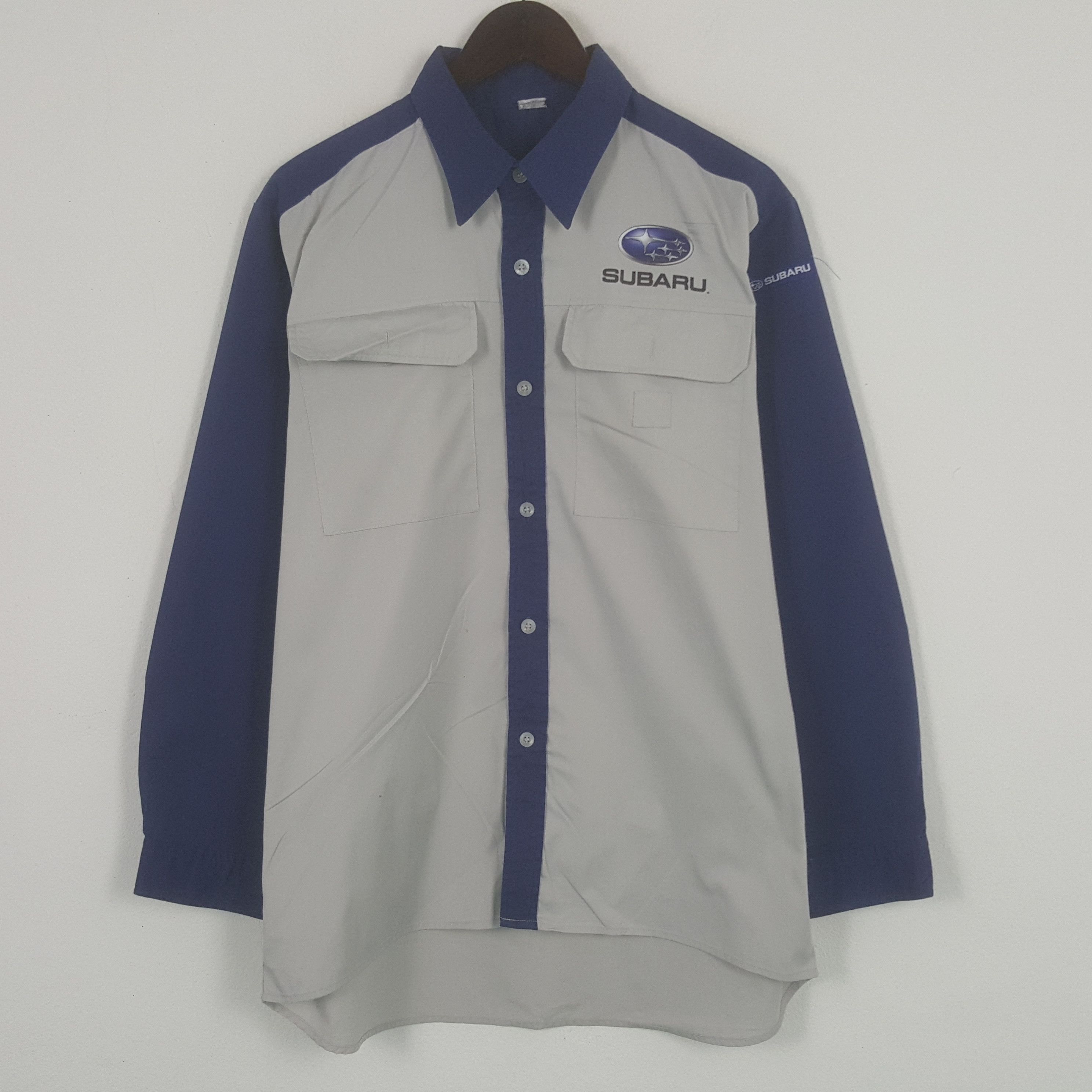 Japanese Brand × Vintage Vintage Subaru Racing Custom Art Button Up Jacket Size US L / EU 52-54 / 3 - 3 Thumbnail