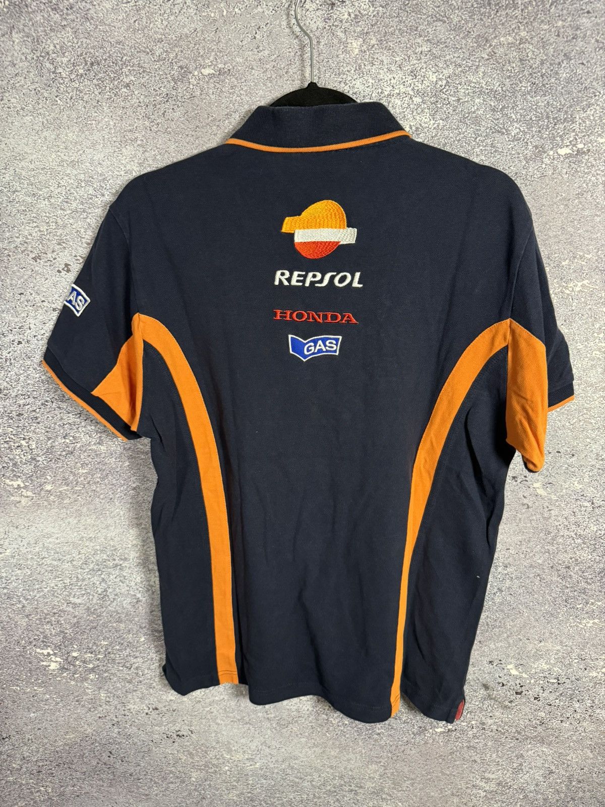 Formula 1 × Honda × Vintage Honda Gas Repsol Racing Team Polos Formula Uno F-1 M sz Size US M / EU 48-50 / 2 - 9 Thumbnail