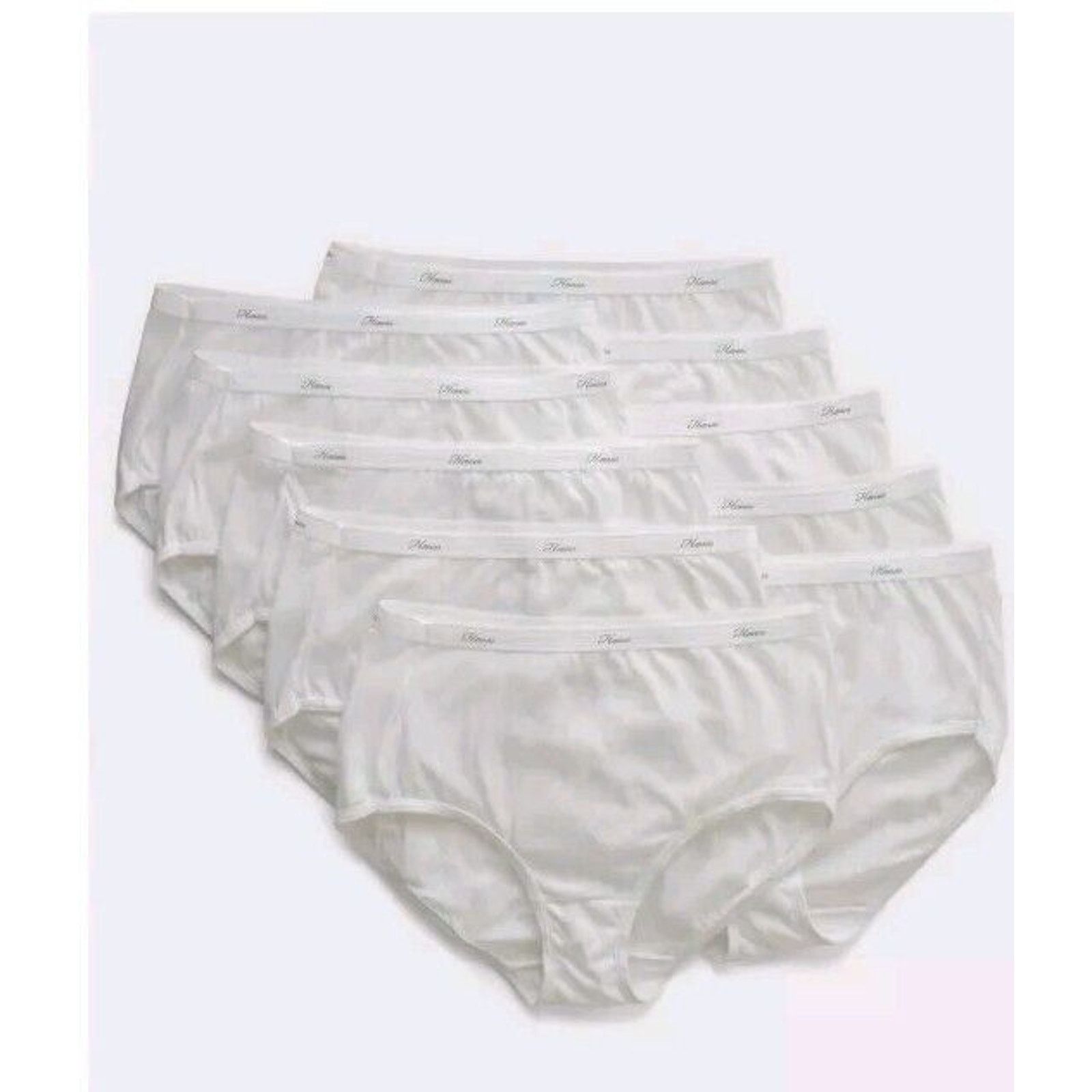 Hanes Hanes Women's 10-Pack Cotton Briefs Panties Size 8/XL White Size ONE SIZE - 1 Thumbnail