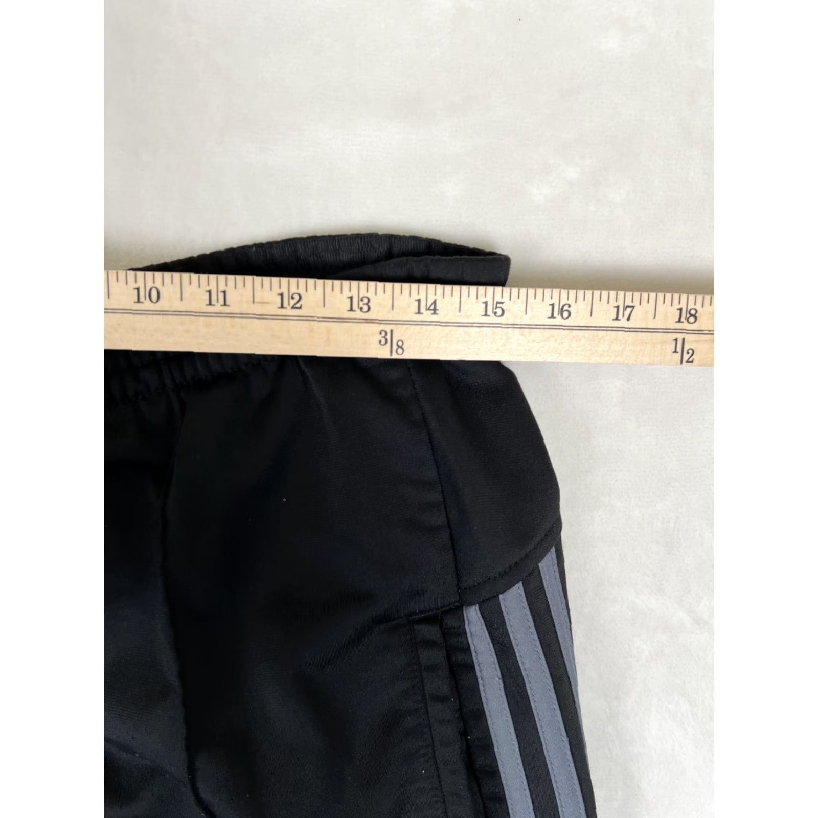 Adidas Adidas Sweatpants Mens Medium Black Elastic Waist Athletic Warm Up 3 Stripes Pants Mens Black Athletic Sweatpants Size US 31 - 6 Thumbnail