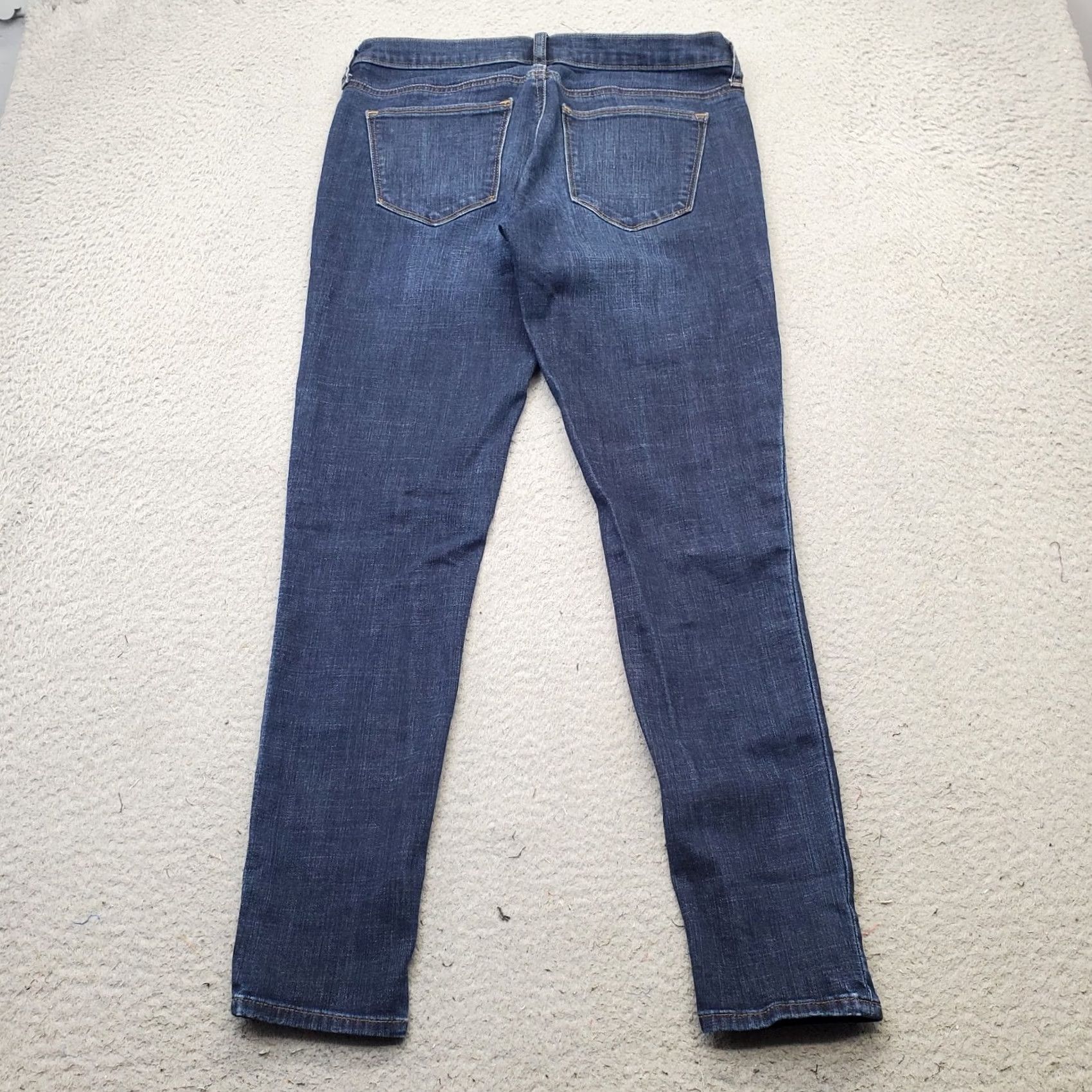 Gap Gap True Skinny Jeans Womens 29 Blue Denim Cotton Faded Stretch 5-Pocket Design Size 29" - 2 Thumbnail
