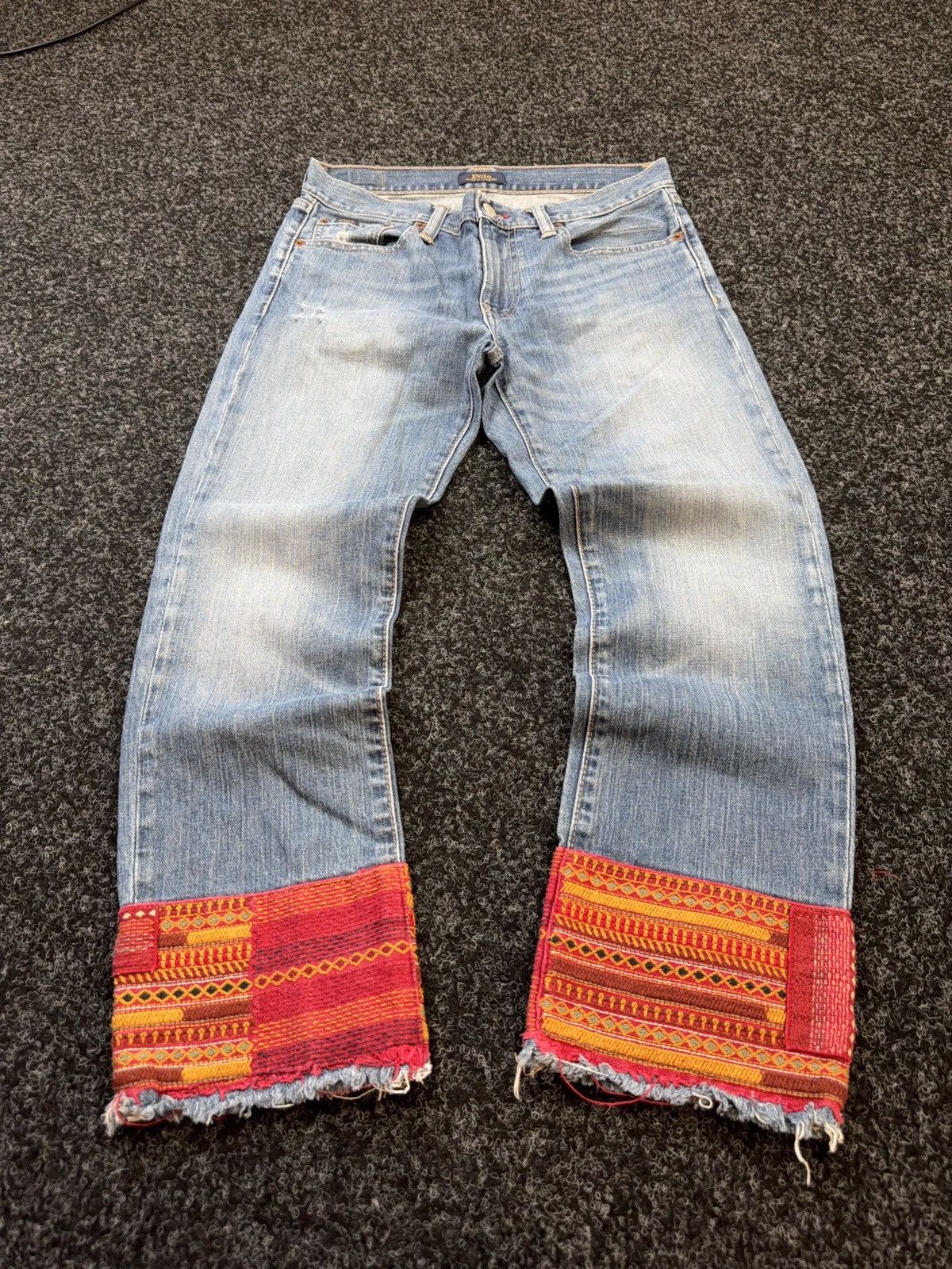 Polo Ralph Lauren Western Cowgirl Boho Straight Crop Jeans