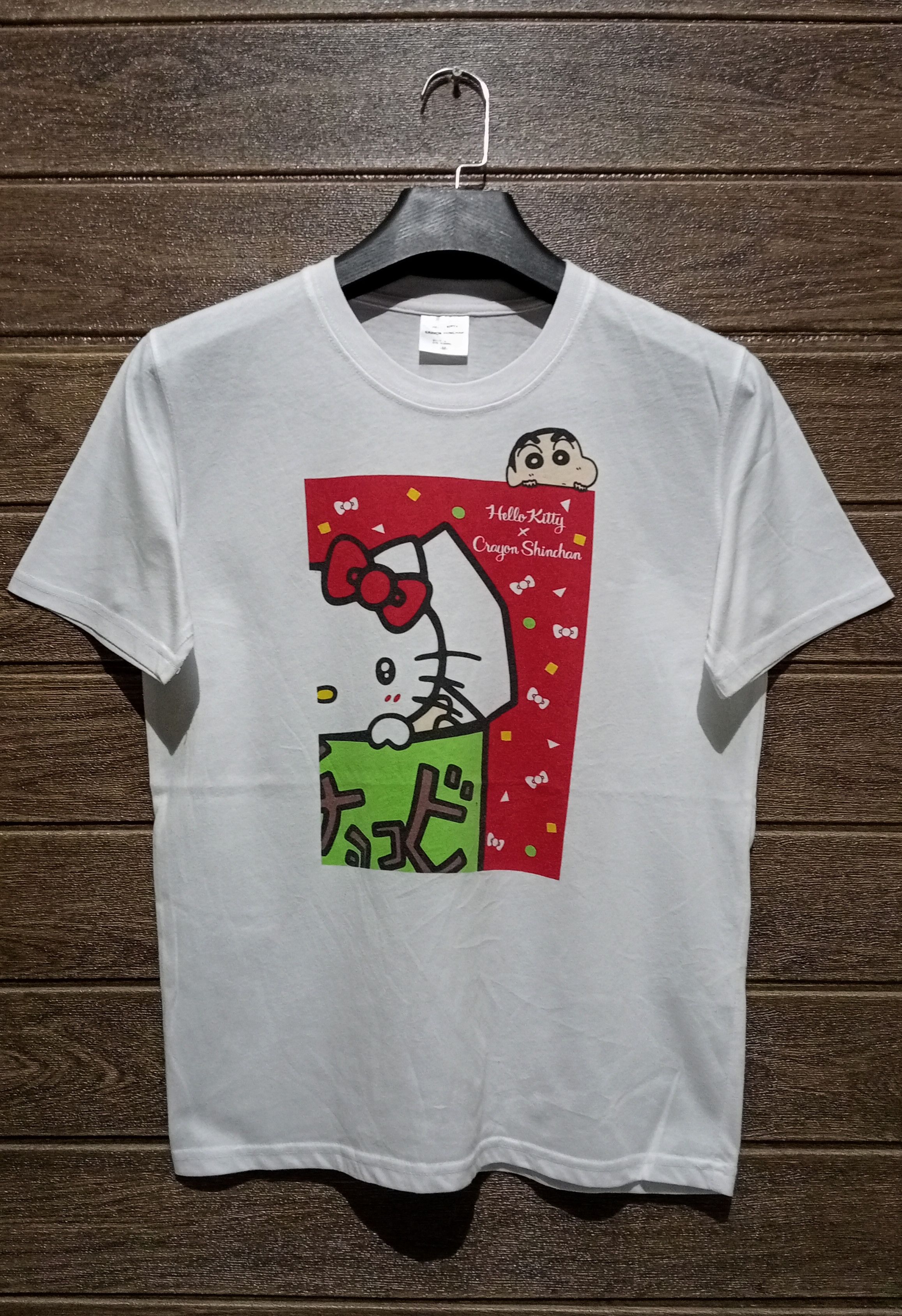 Anime Hello Kitty X Crayon Shinchan Tee Very Rare Size US M / EU 48-50 / 2 - 1 Thumbnail