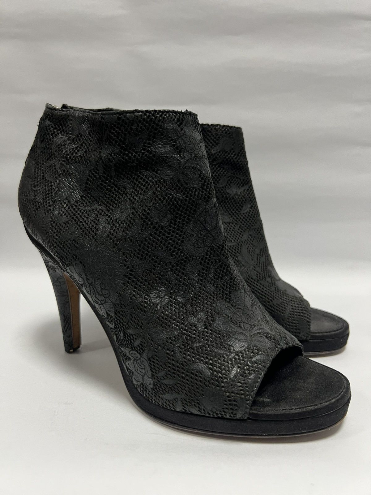 Chanel Chanel - Lace Coco Mark Open Toe Short Boots Size US 7.5 / IT 37.5 - 1 Thumbnail