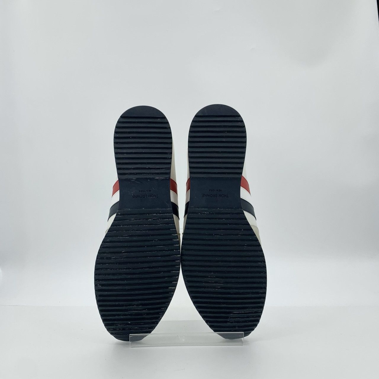 Thom Browne Thom Browne Mesh Suede Lace-Up White Low-Top Sneakers Size US 12 / EU 45 - 4 Thumbnail