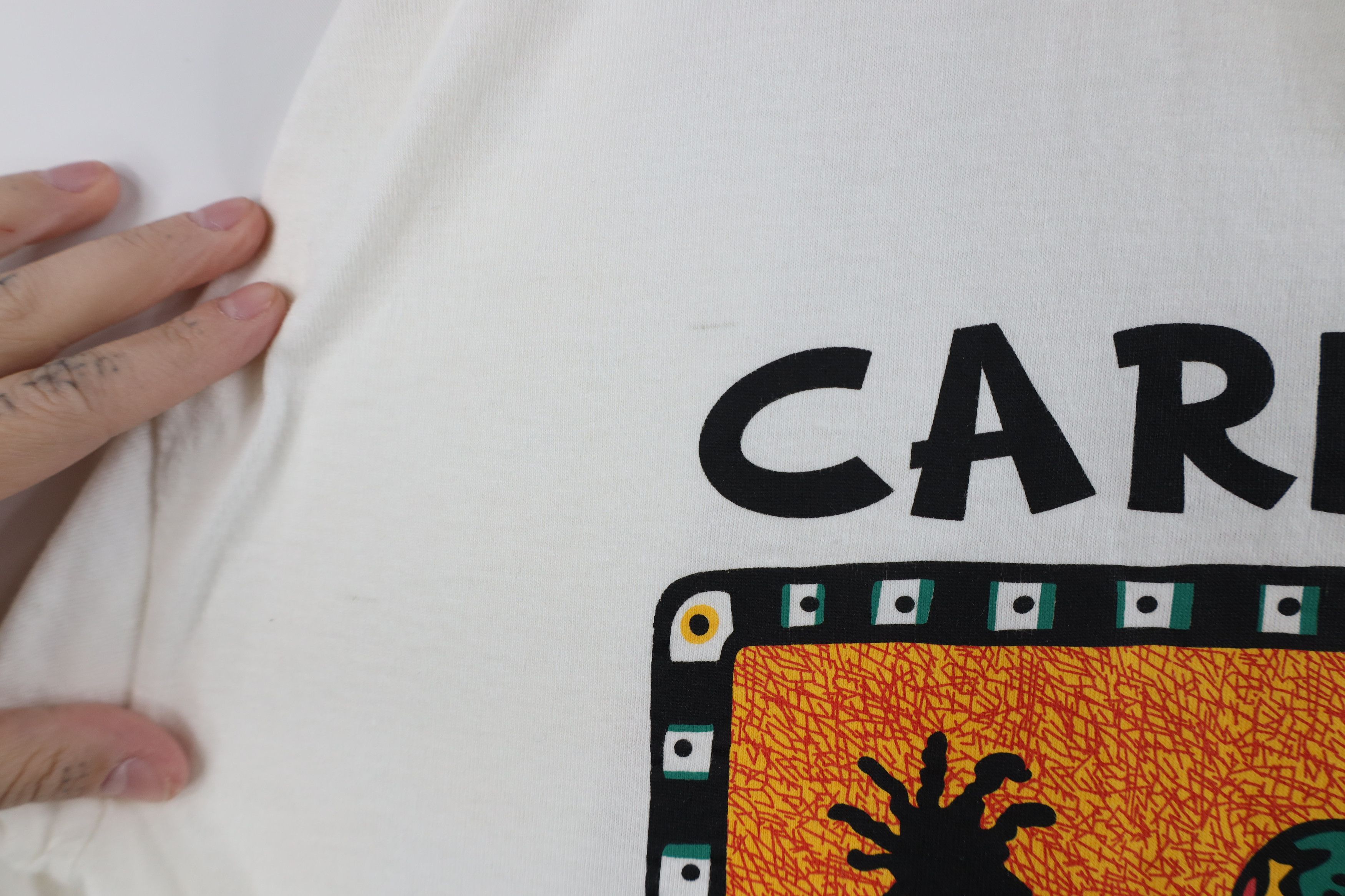 Vintage Vintage 90s Streetwear Caribbean Aruba Rastaman T-Shirt Size US XXL / EU 58 / 5 - 5 Thumbnail