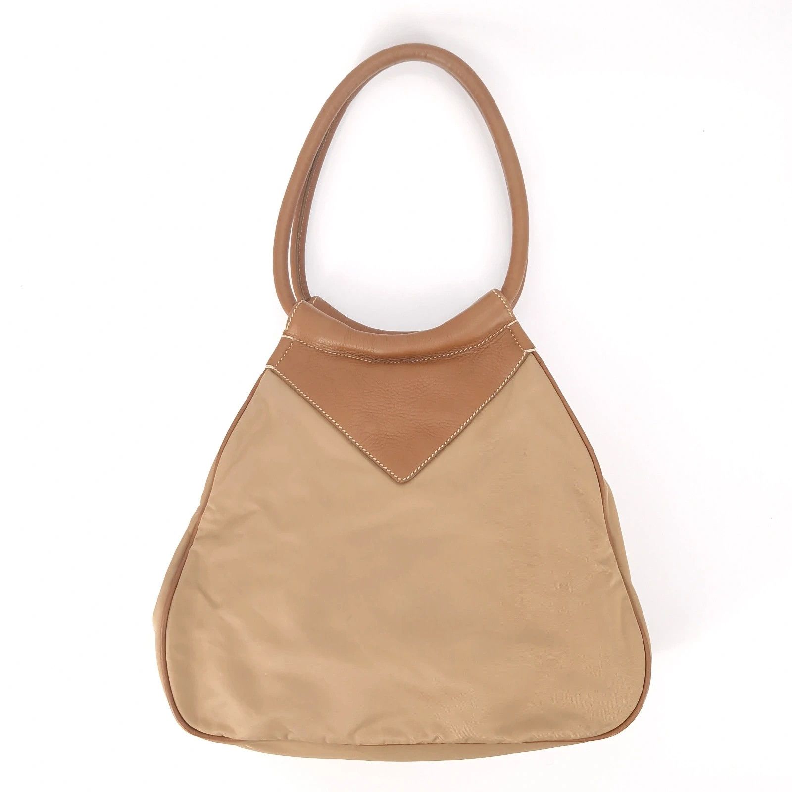 Prada Prada Big Logo Tessuto + Leather Hobo Bag Size ONE SIZE - 13 Thumbnail
