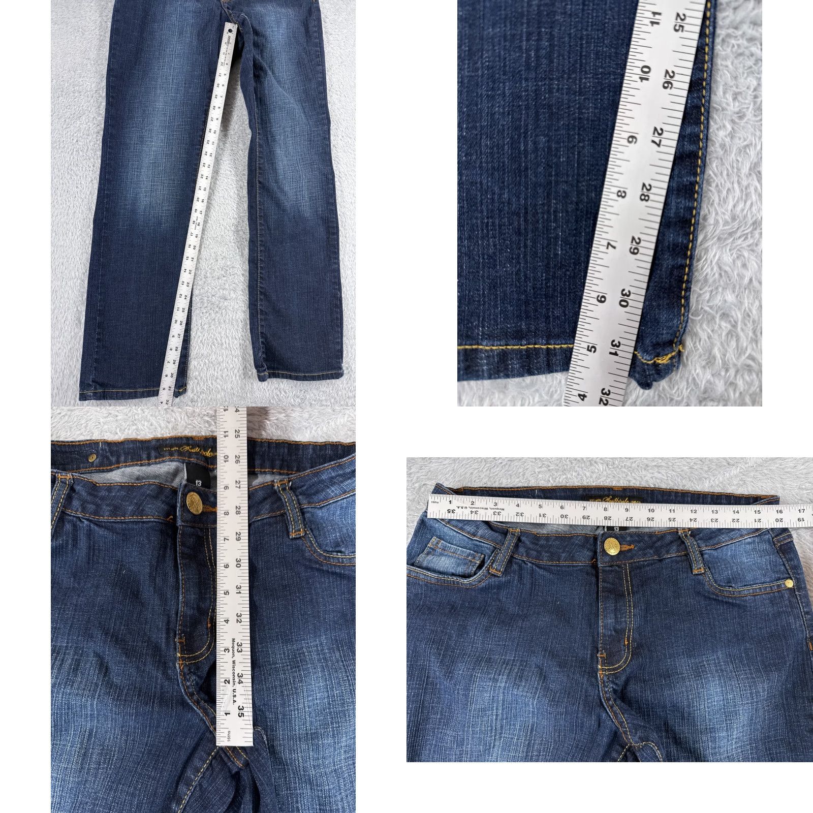 Southpole VINTAGE Southpole Jeans Womens 13 Blue Denim Jeans Straight HipHop Culture Y2K 32x32 Size 34" / US 12 / IT 48 - 8 Thumbnail