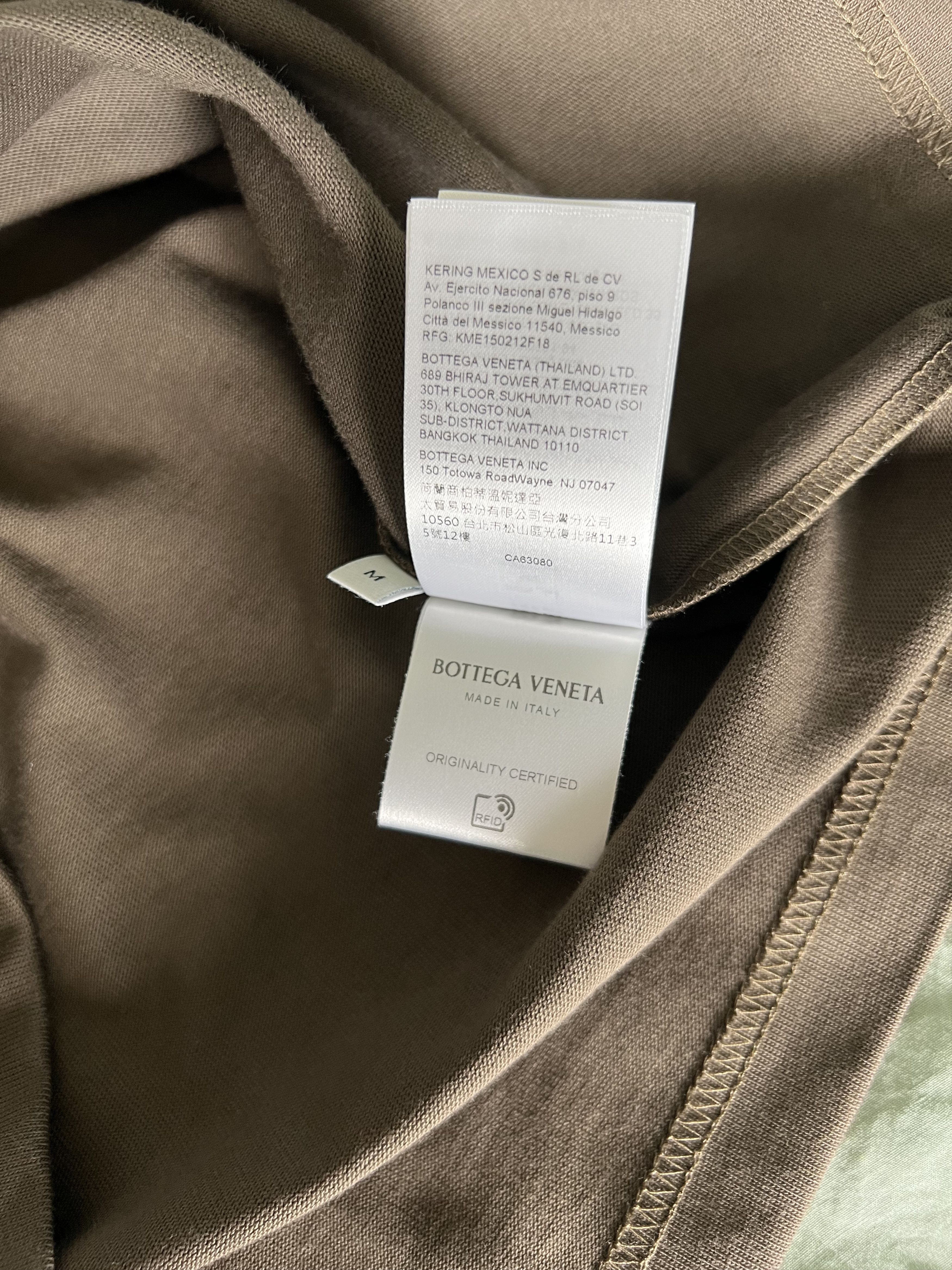 Bottega Veneta Bottega Veneta Heavy Jap Jersey LS Shirt in Brown Size US M / EU 48-50 / 2 - 9 Thumbnail