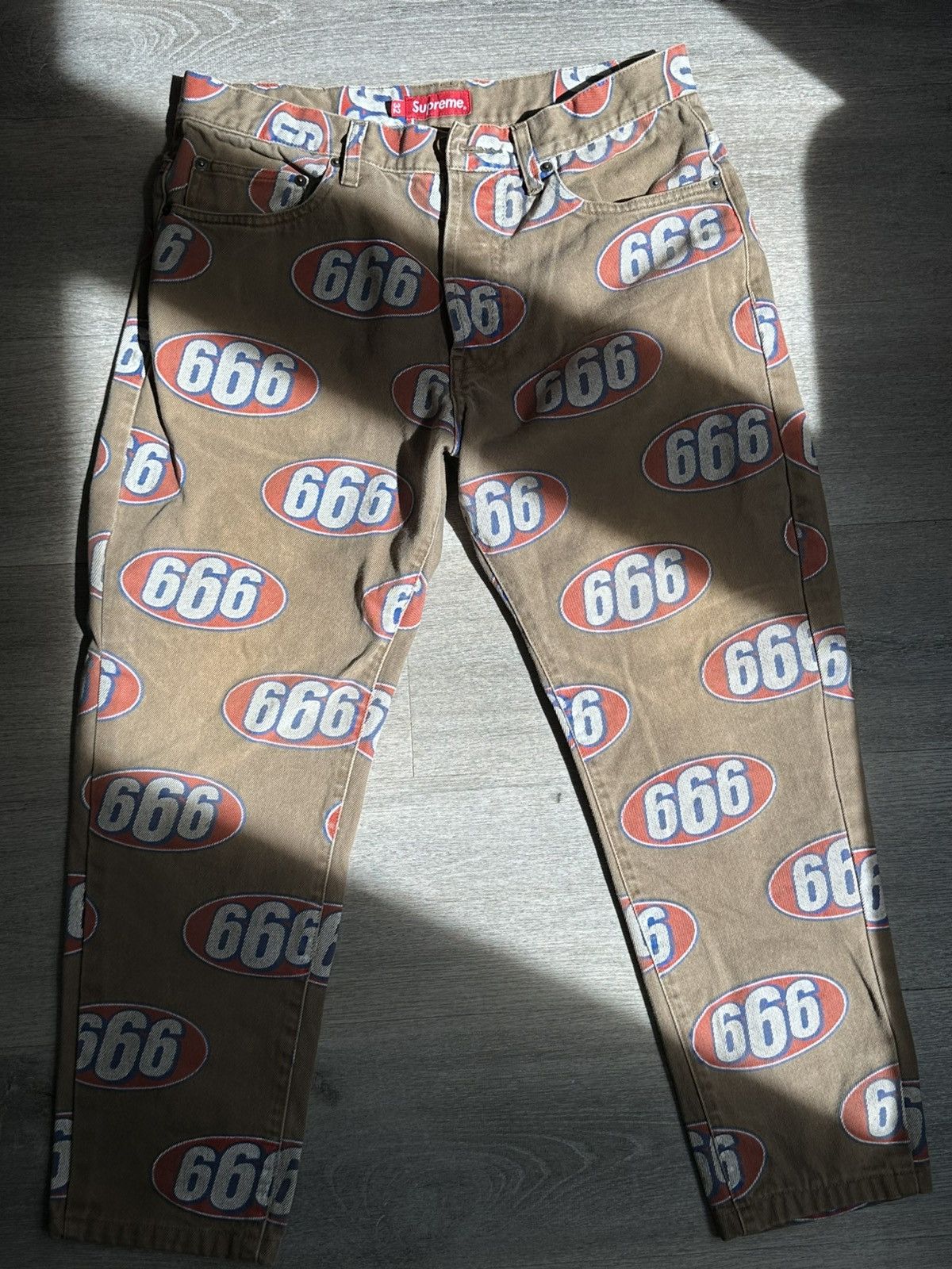 Supreme Supreme 666 5 pocket jeans Size US 32 / EU 48 - 1 Thumbnail