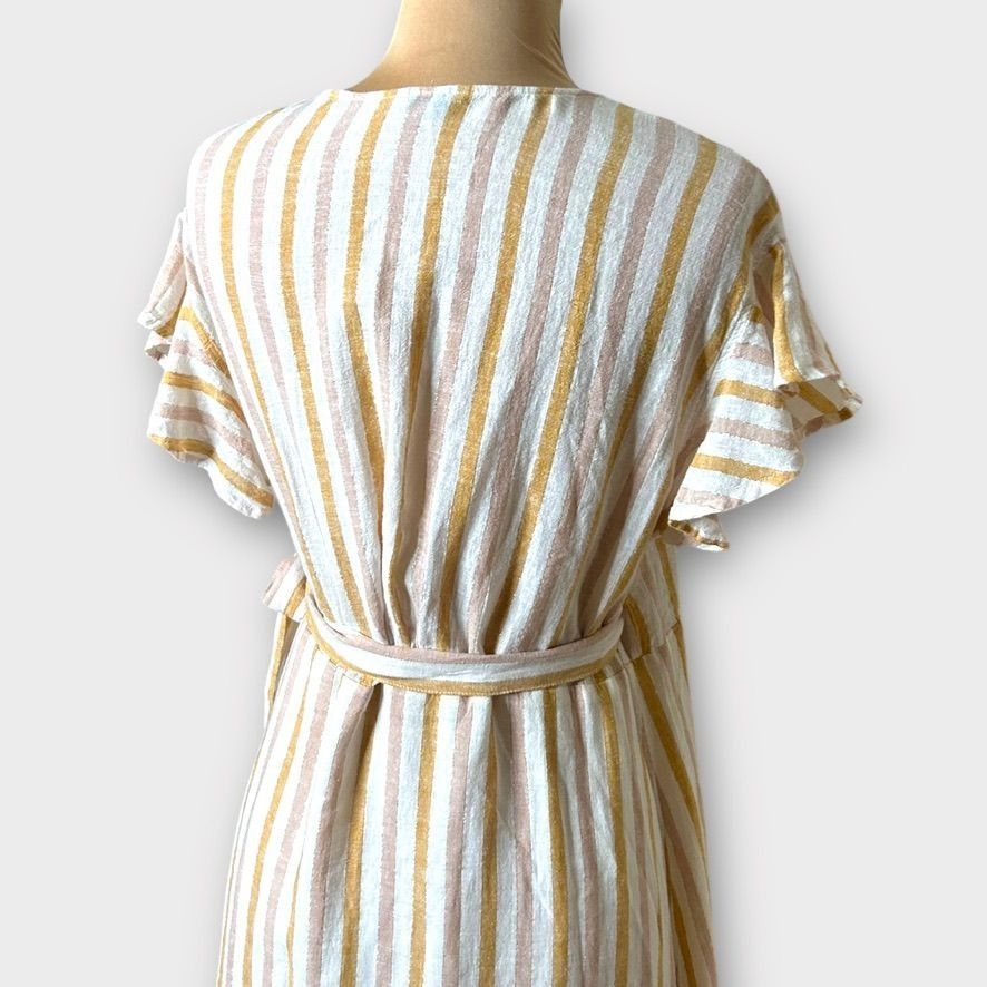 Rails RAILS Brigitte Ruffled Wrap Dress M Metallic Striped Multi L Size M / US 6-8 / IT 42-44 - 8 Thumbnail