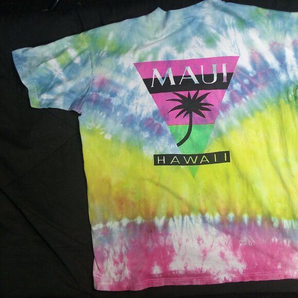 Maui and Sons × Vintage Vintage Crazy Shirts Maui And Sons Surf Tie Dye T-Shirt Size US XL / EU 56 / 4 - 4 Thumbnail