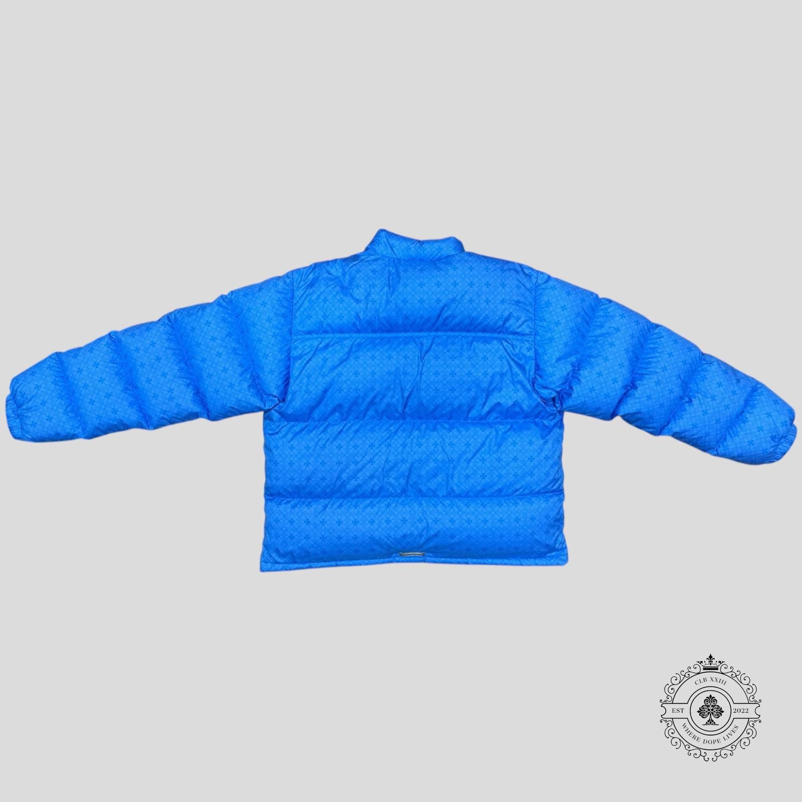Chrome Hearts Chrome Heart Plus Pattern Puffer Jacket in Blue Size US XL / EU 56 / 4 - 2 Thumbnail