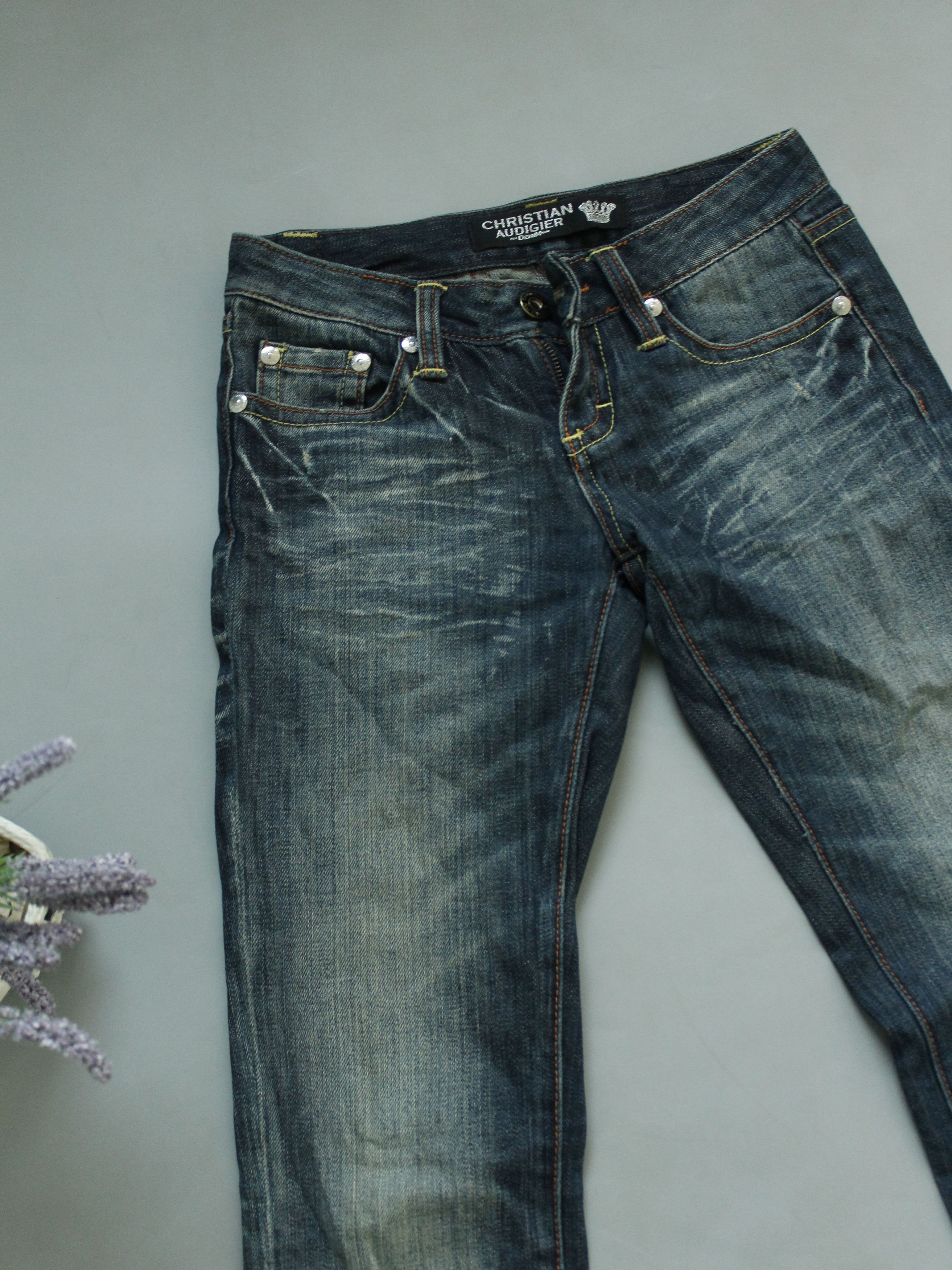 Christian Audigier × Ed Hardy CHRISTIAN AUDIGIER 🐅 26/33 WOMENS JEANS TIGERS EMBROIDERY Size 26" / US 2 / IT 38 - 10 Thumbnail