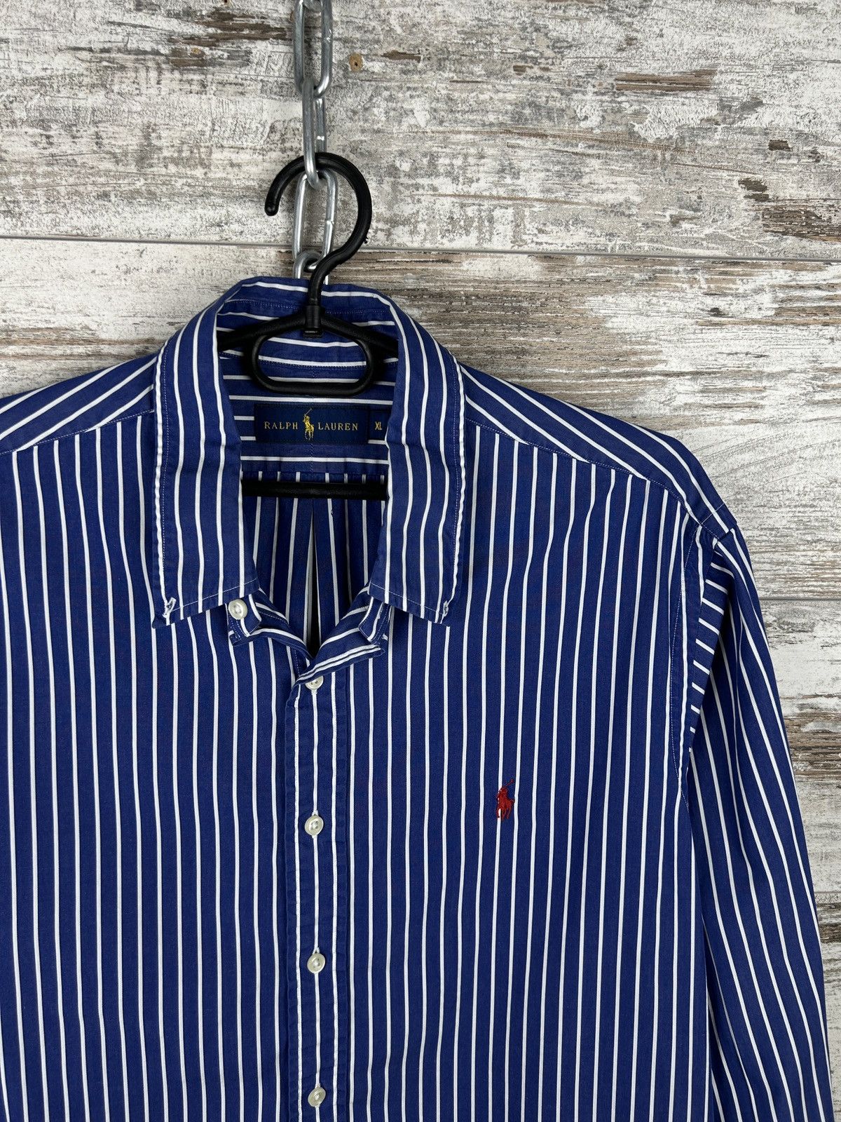 Polo Ralph Lauren × Vintage Mens Vintage Polo Ralph Lauren Stripes shirts button up rare Size US XL / EU 56 / 4 - 3 Thumbnail