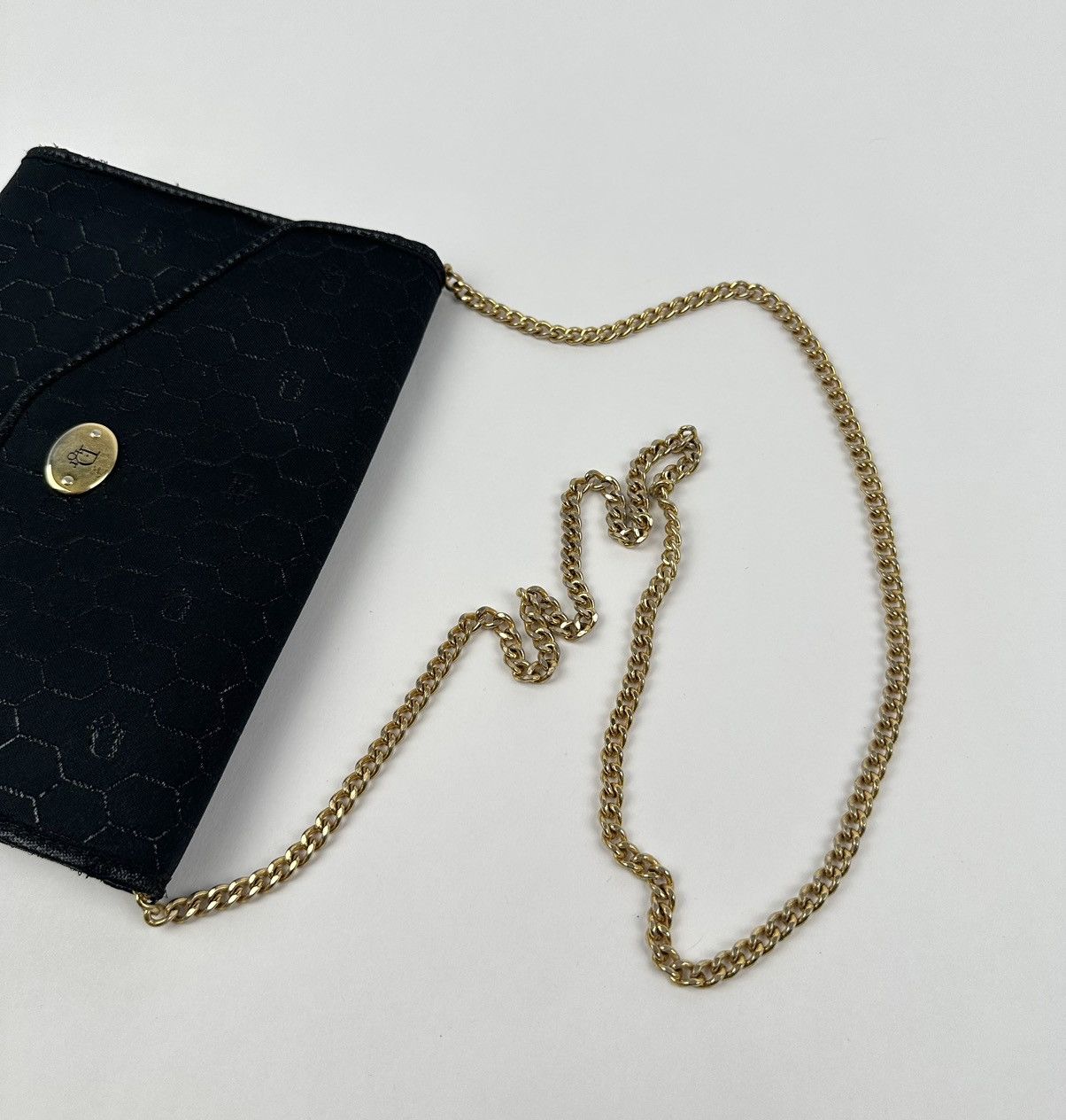 Dior Christian Dior Honey Comb Pattern Gold Sling Bag Size ONE SIZE - 2 Thumbnail