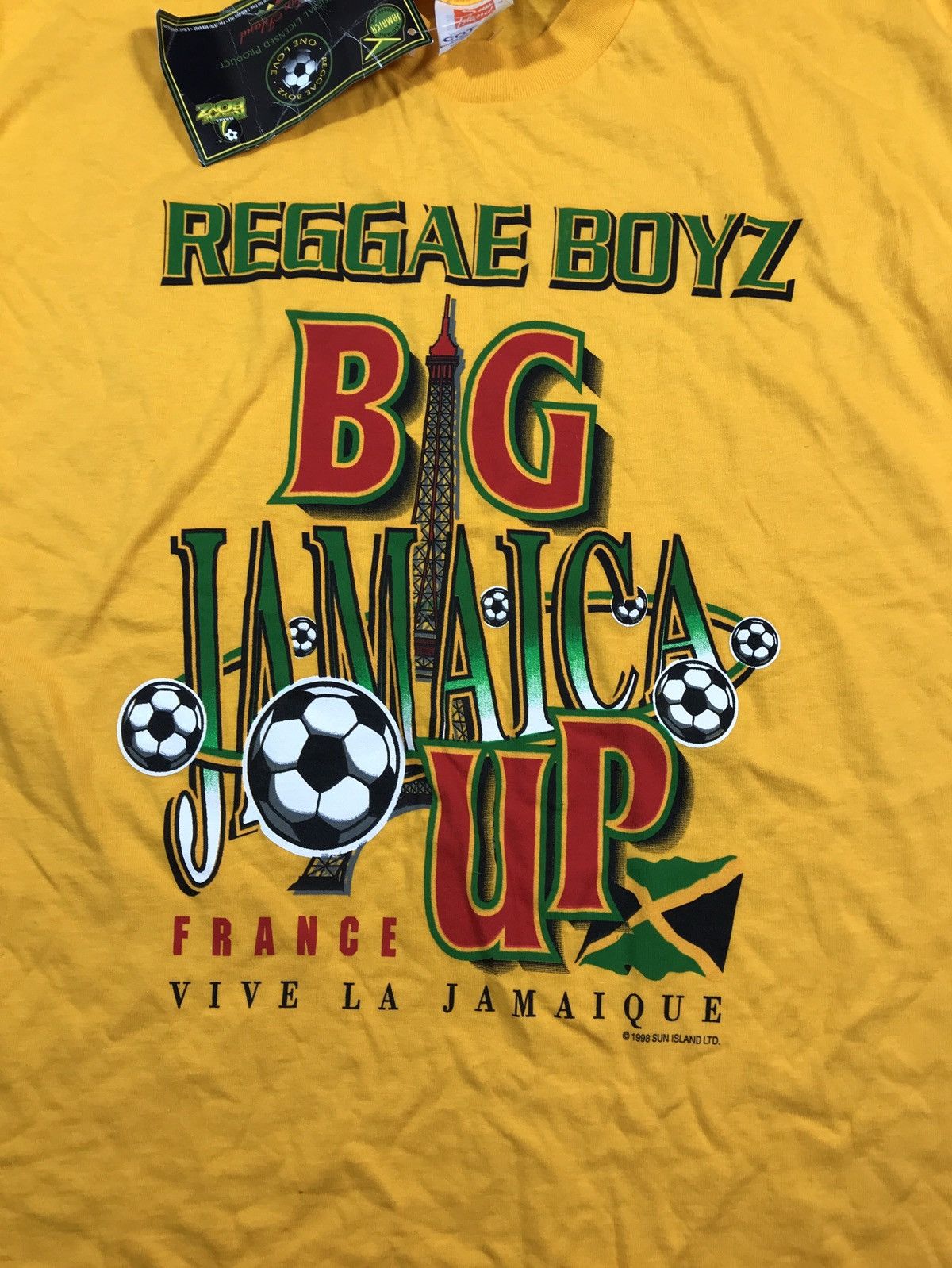 Vintage Vintage 1998 Reggae Boyz Jamaica Football World Cup France Size US M / EU 48-50 / 2 - 2 Thumbnail