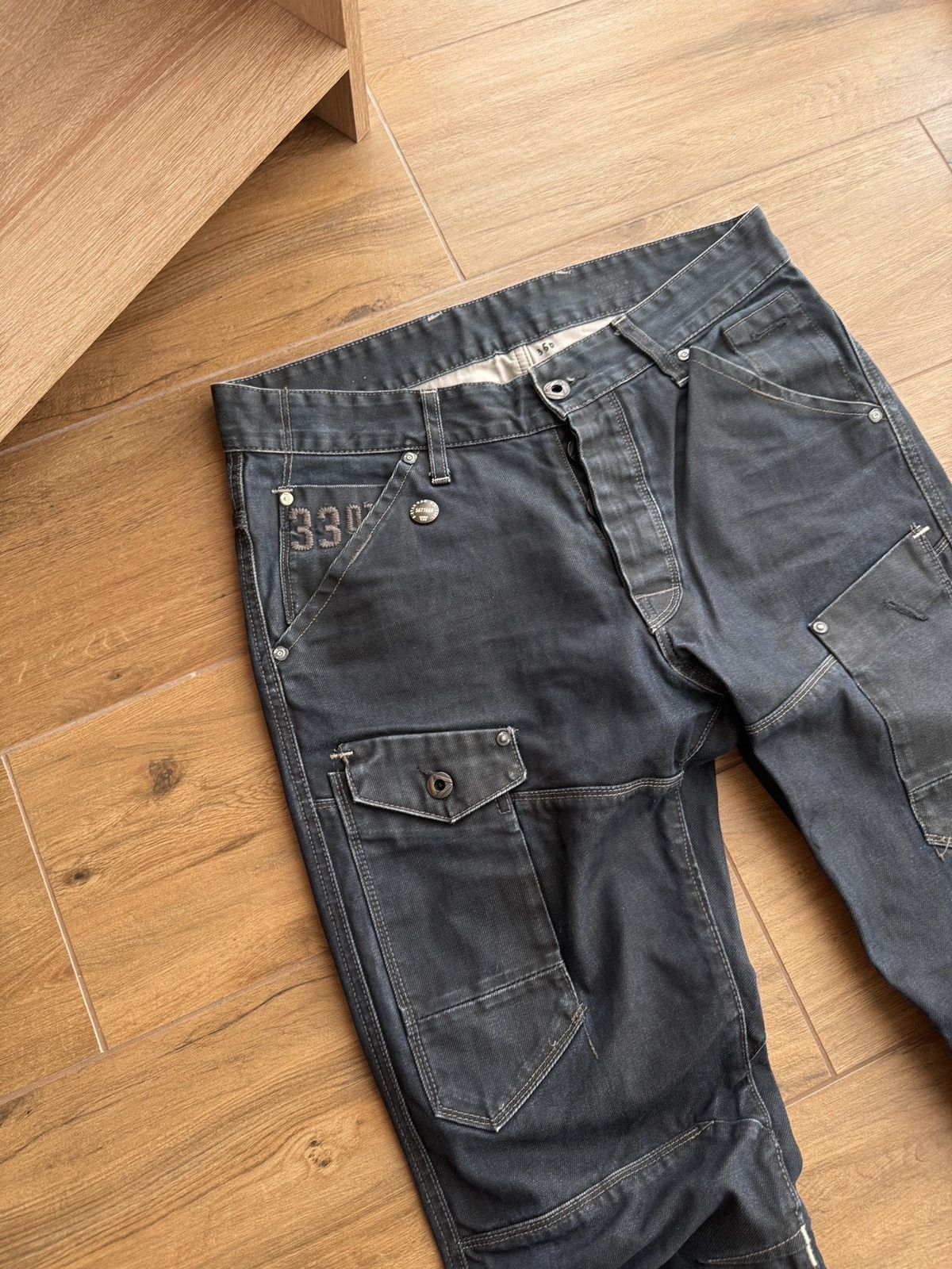 G-Star × Vintage Vintage G-Star Raw Cargo General Tapered Japanese Denim Size US 32 / EU 48 - 4 Thumbnail
