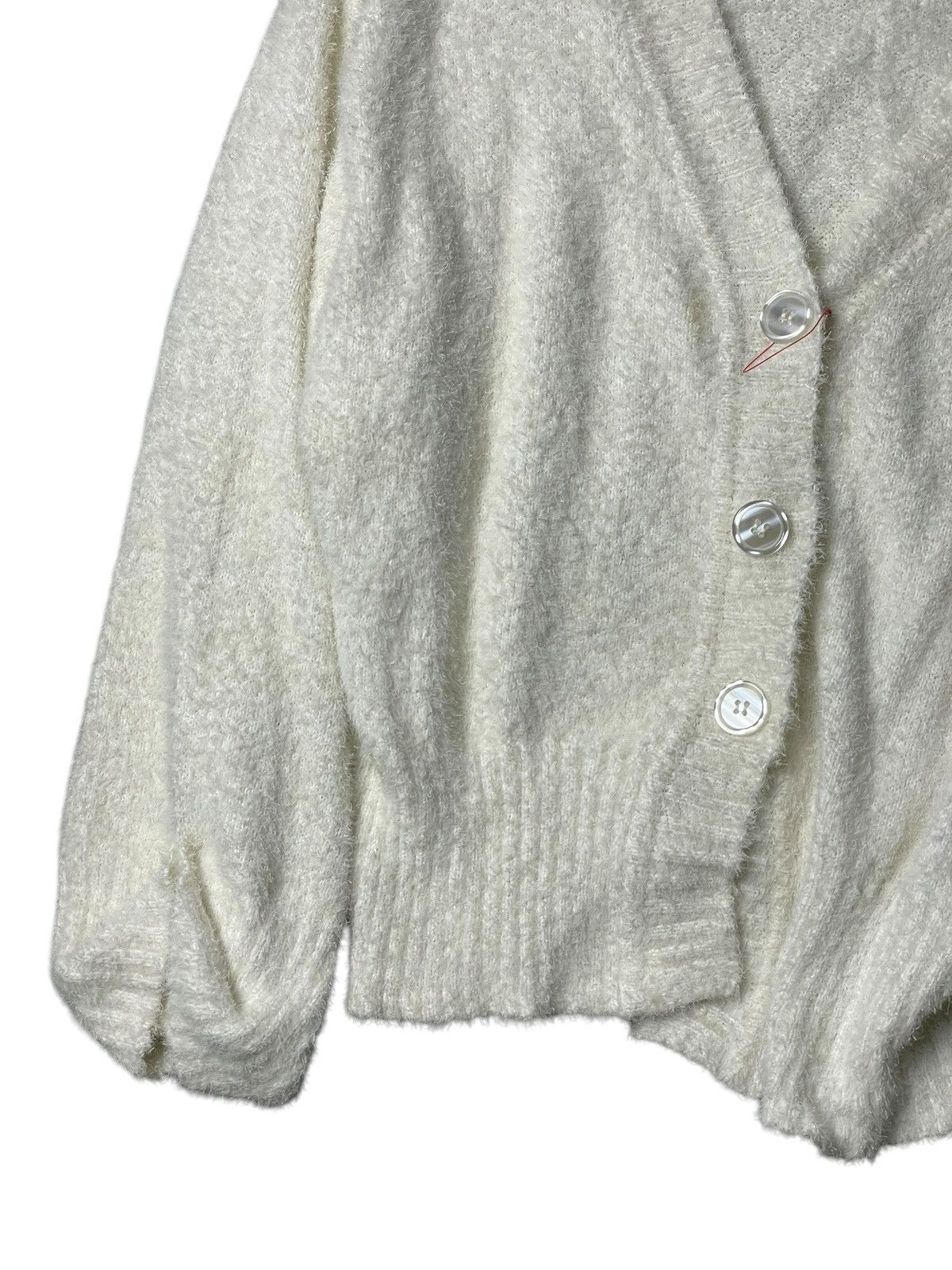 Japanese Brand × Vintage VISAGE Brand Wool Knit Cosy Cardigan (96) Size L / US 10 / IT 46 - 4 Thumbnail