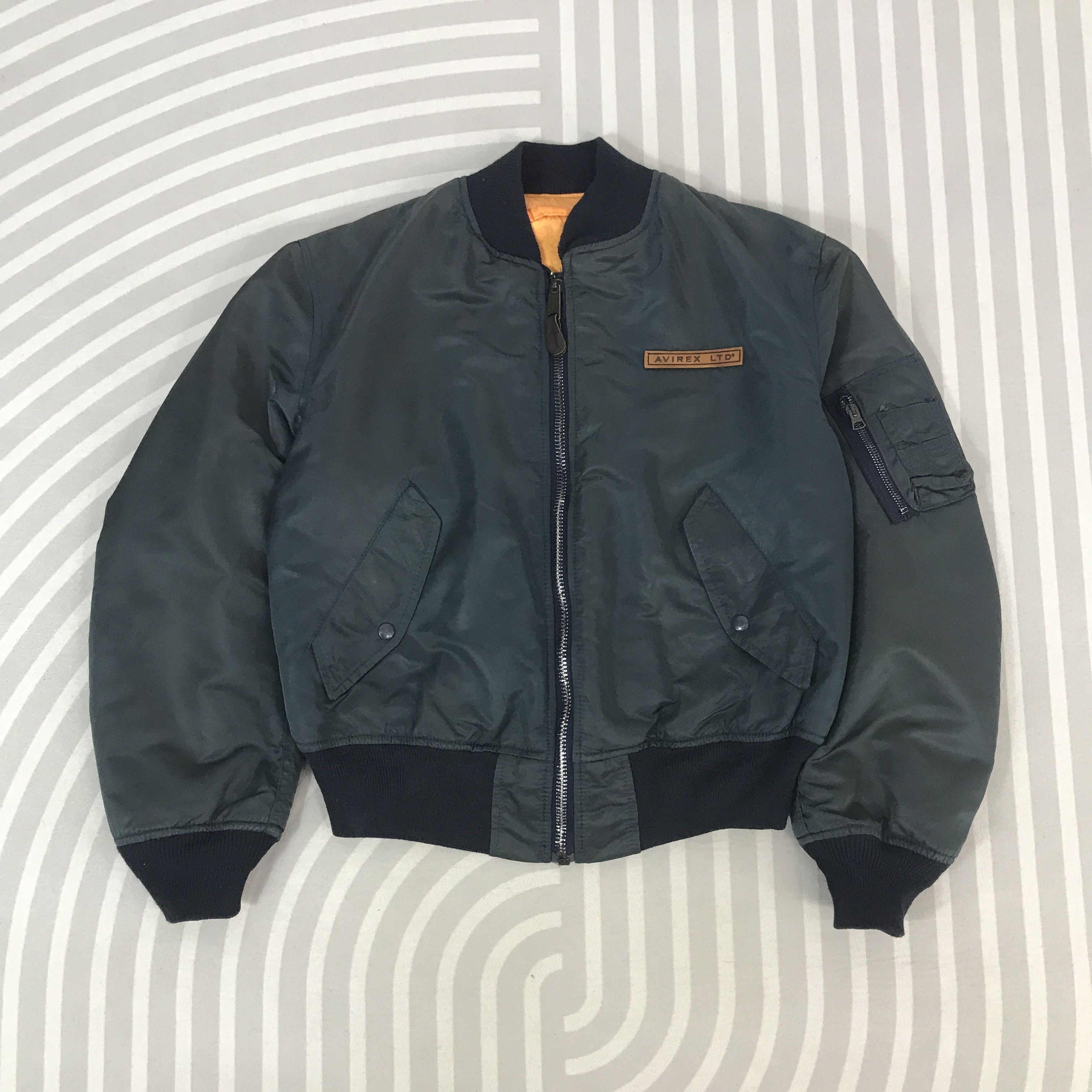 Avirex × Comoli Avirex7522 MA-1 bomber jacket - sage green / olive 