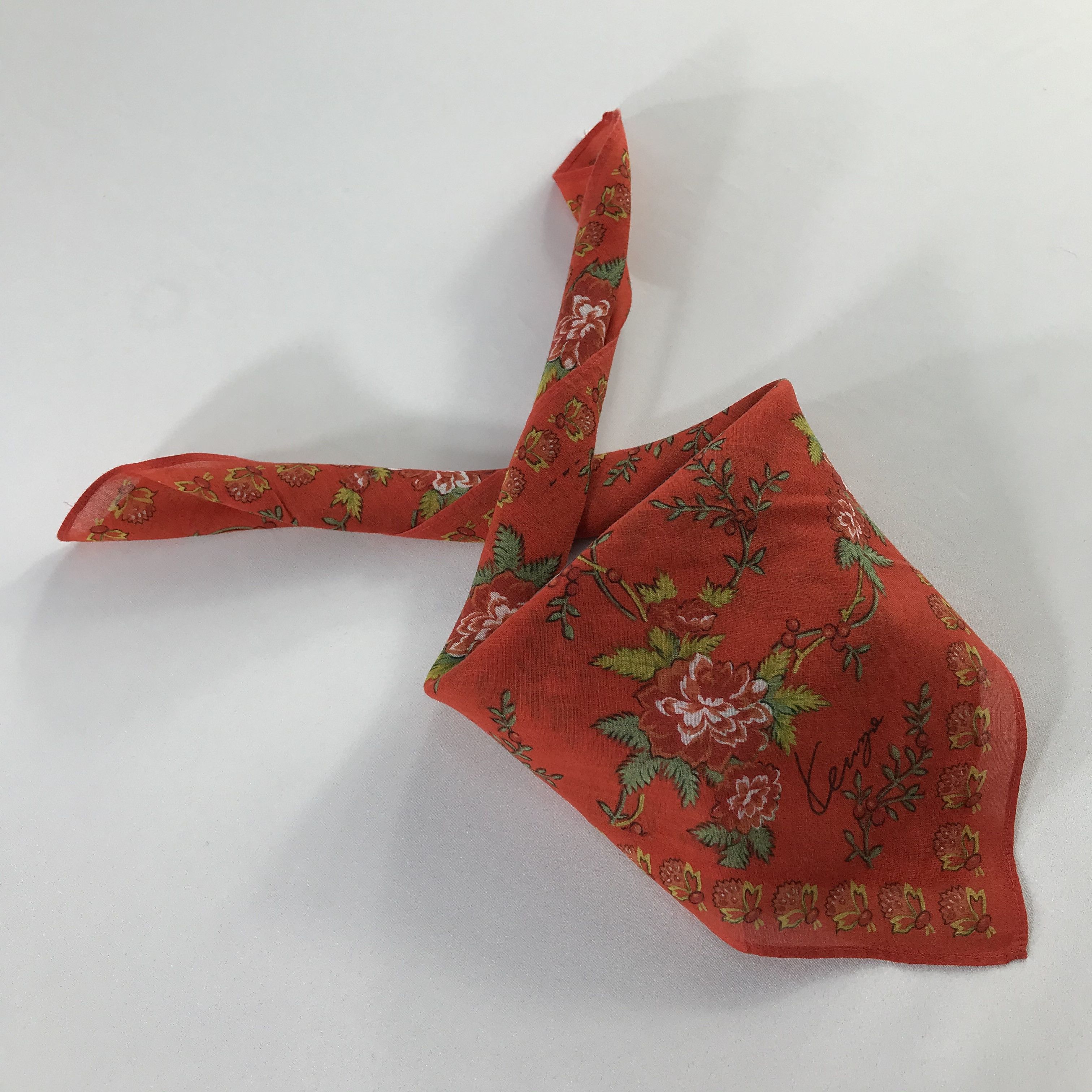 Kenzo × Vintage Kenzo Bandana / Handkerchief / Neckerchief - S796 Size ONE SIZE - 4 Thumbnail