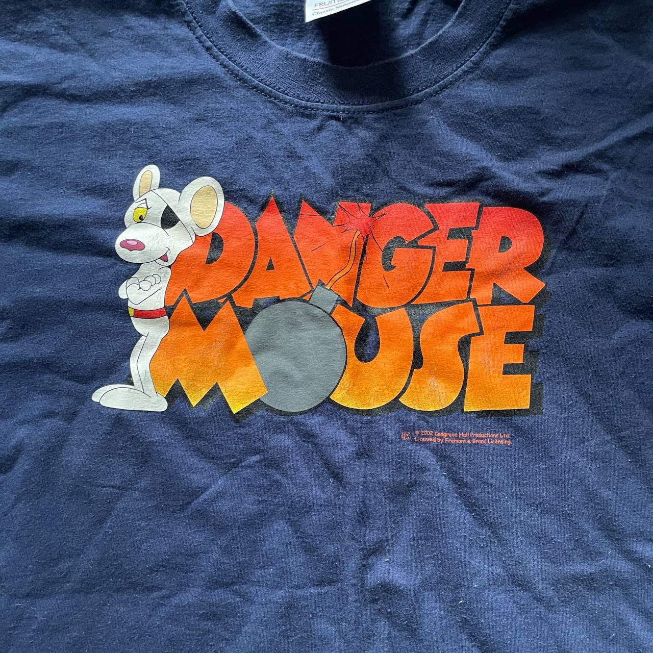 Cartoon Network VINTAGE 2002 Y2K DANGER MOUSE AMAZING FADED RARE T SHIRT Size US XL / EU 56 / 4 - 2 Thumbnail