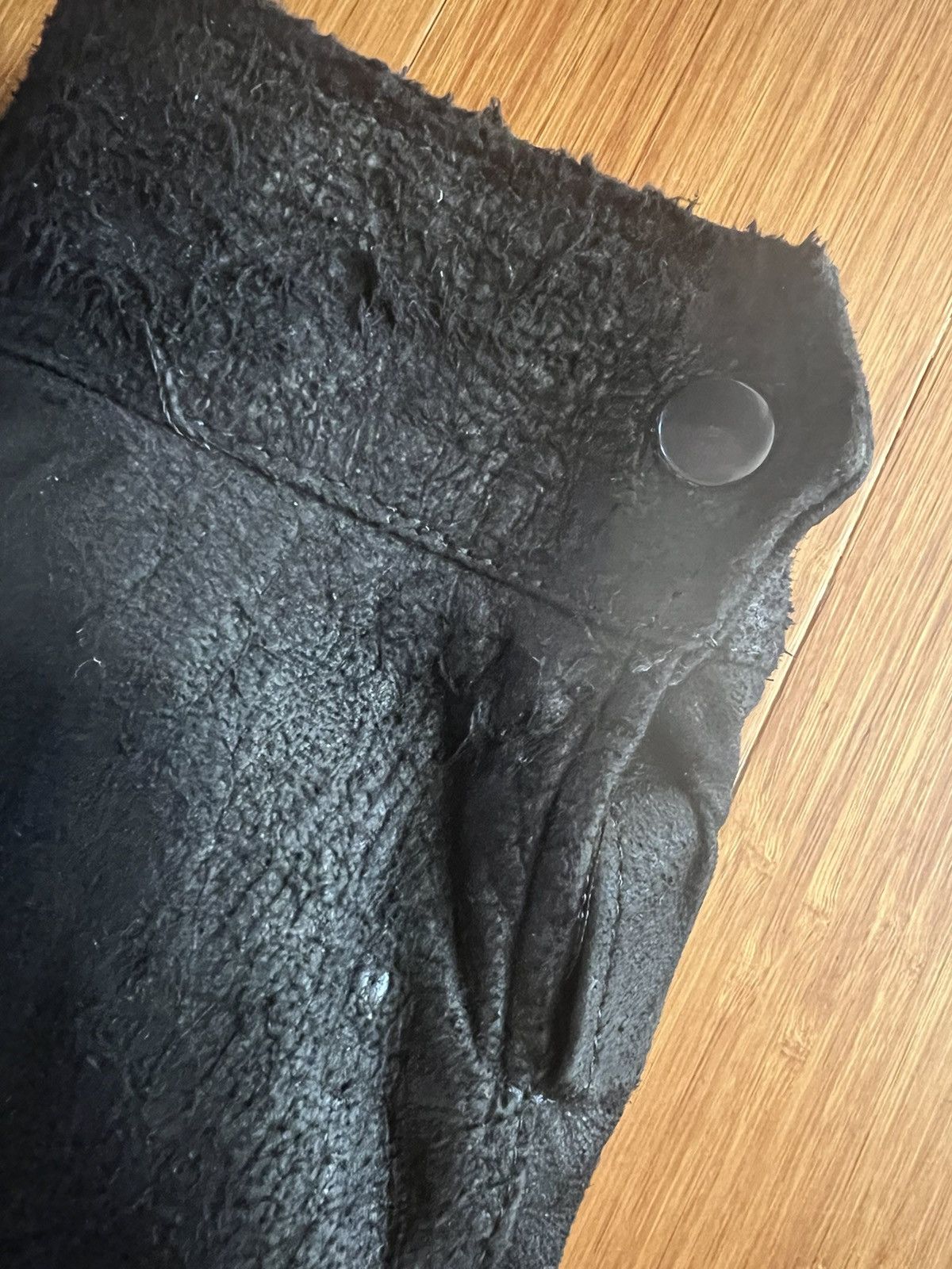 Attachment Attachment Blistered Leather Jacket Wool Lined Size US L / EU 52-54 / 3 - 10 Thumbnail