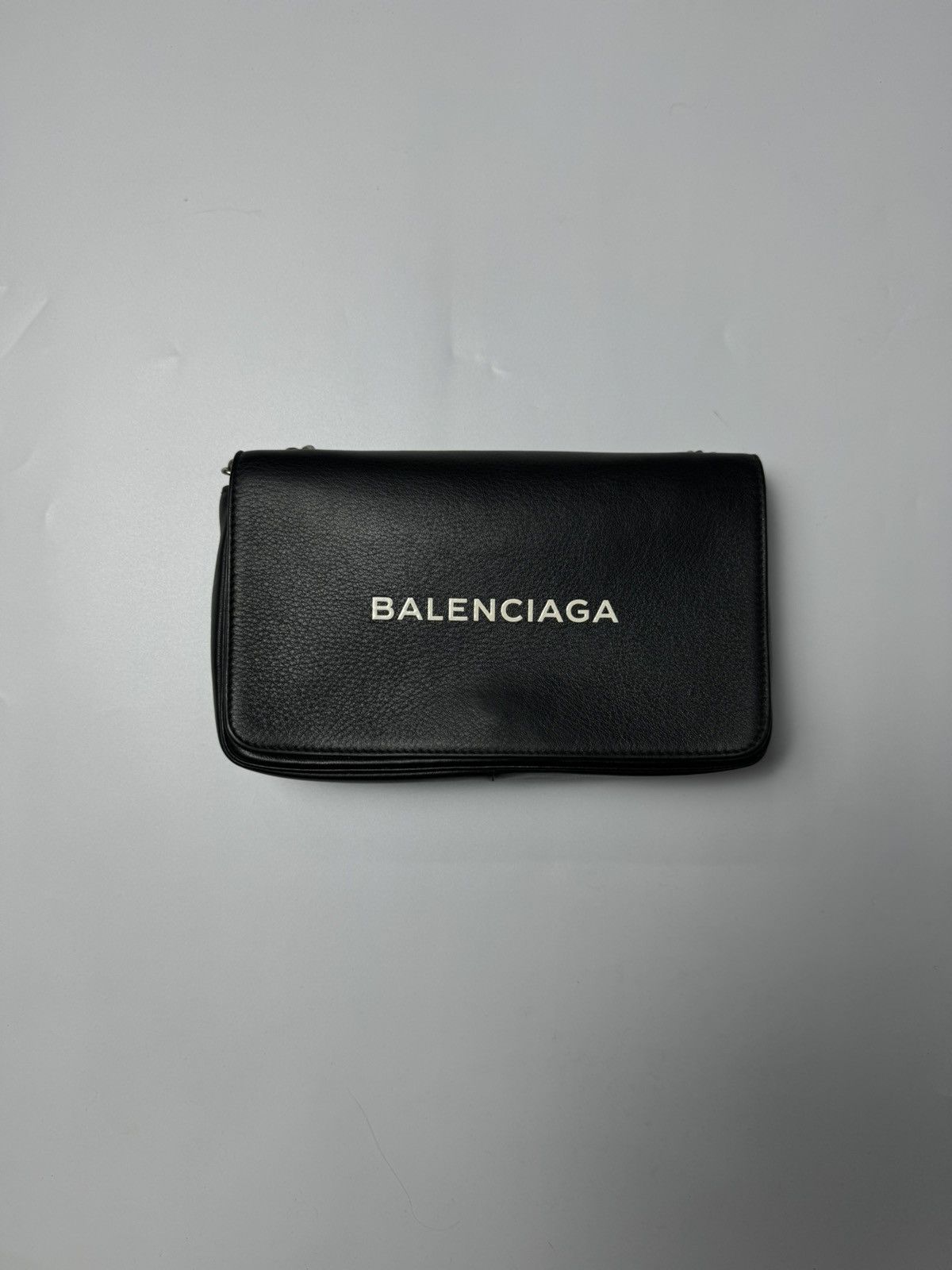Balenciaga Black Leather Everyday Chain Shoulder Bag