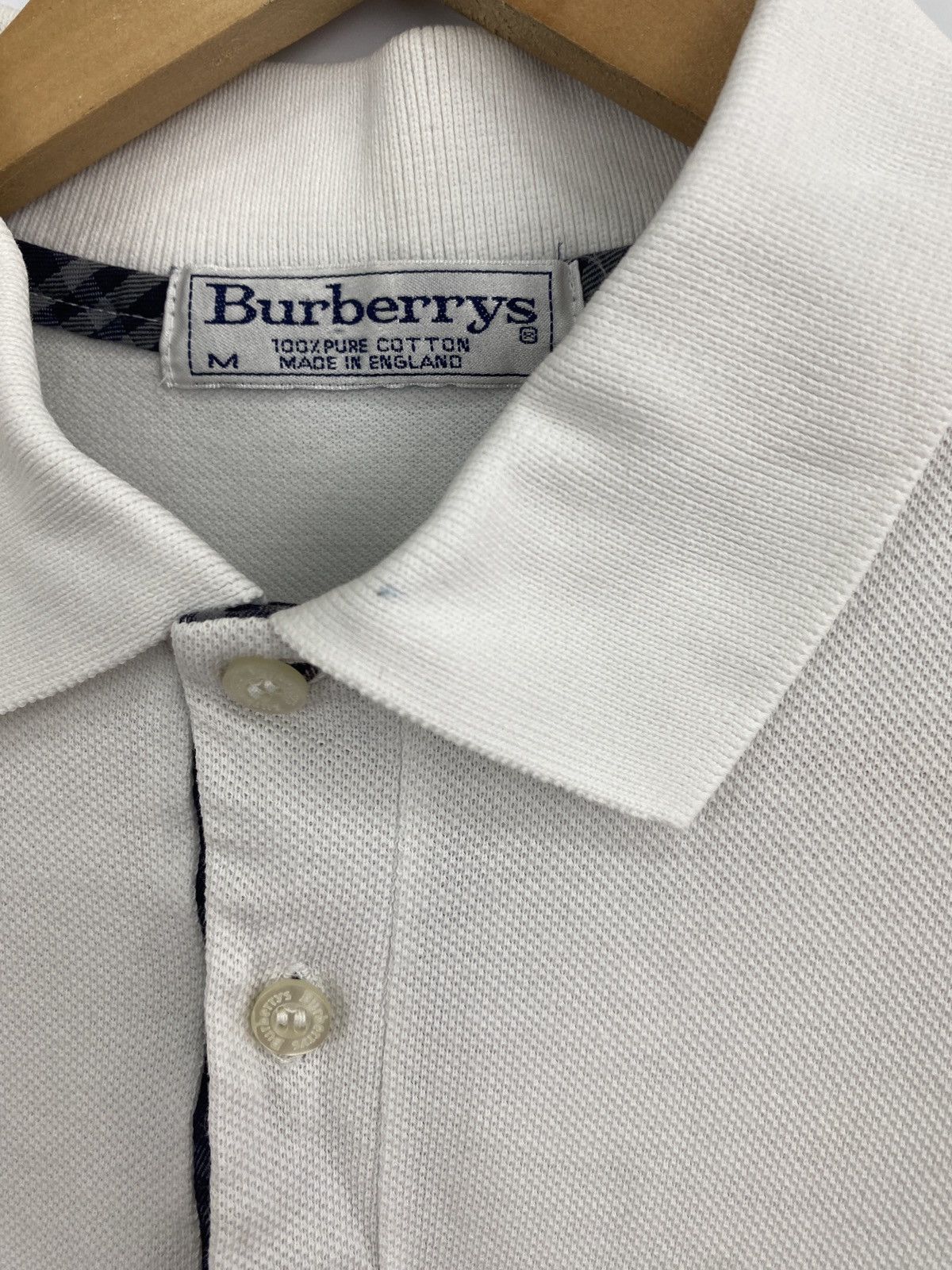 Burberry 🇬🇧 Vintage 90s Burberry Polo T-Shirt Retro Rare Hype Y2K Size US M / EU 48-50 / 2 - 12 Thumbnail