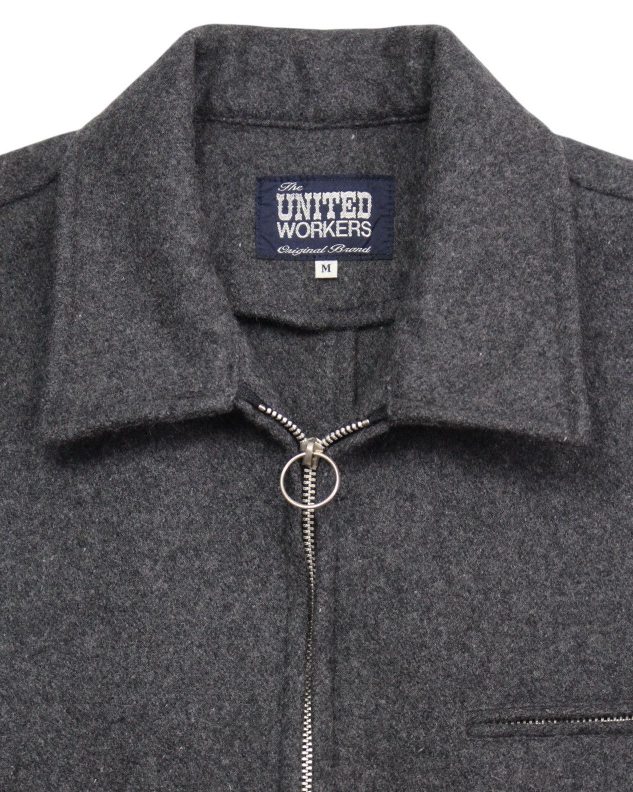 Vintage 1990S THE UNITED WORKERS O-RING ZIP WOOL BLEND JACKET Size US M / EU 48-50 / 2 - 3 Thumbnail